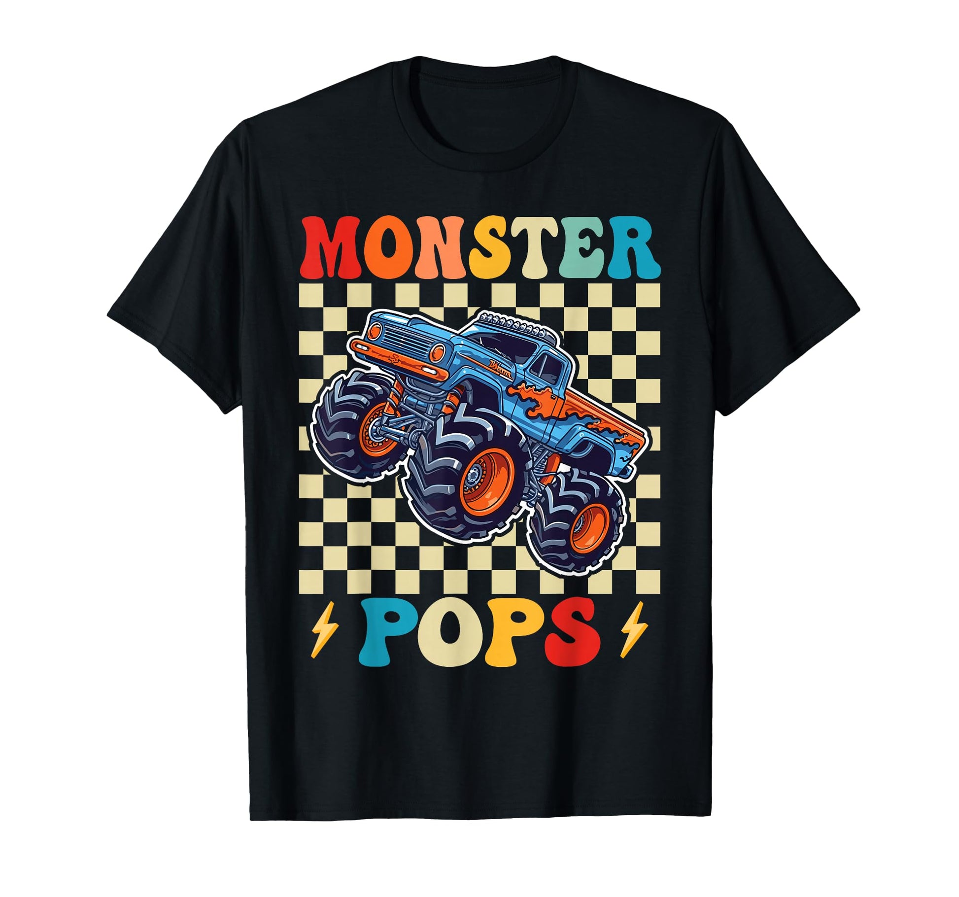 Monster Truck Pops Family Matching Monster T-Shirt - Trendy Graphic Unisex - T-Shirt, Sweatshirt, Hoodie