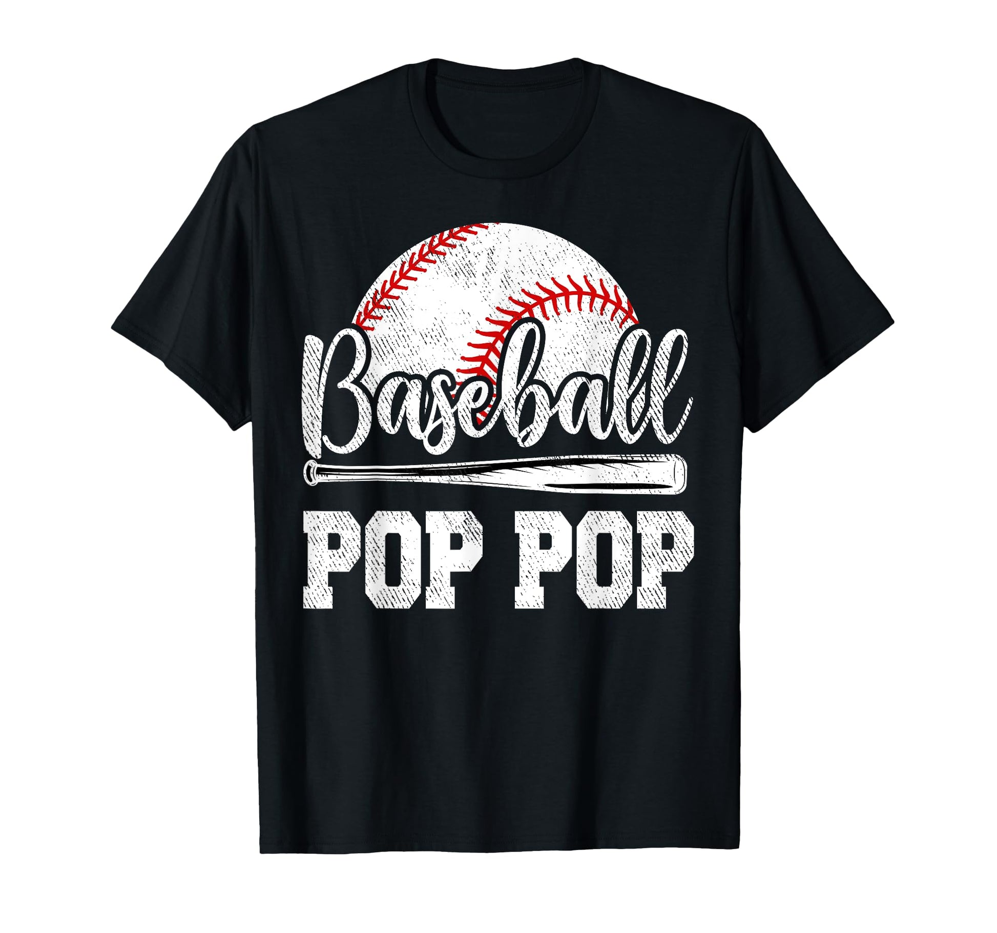 Baseball Pop Pop Baseball Player Game T-Shirt - Minimalist Print Unisex - T-Shirt, Sweatshirt, Hoodie