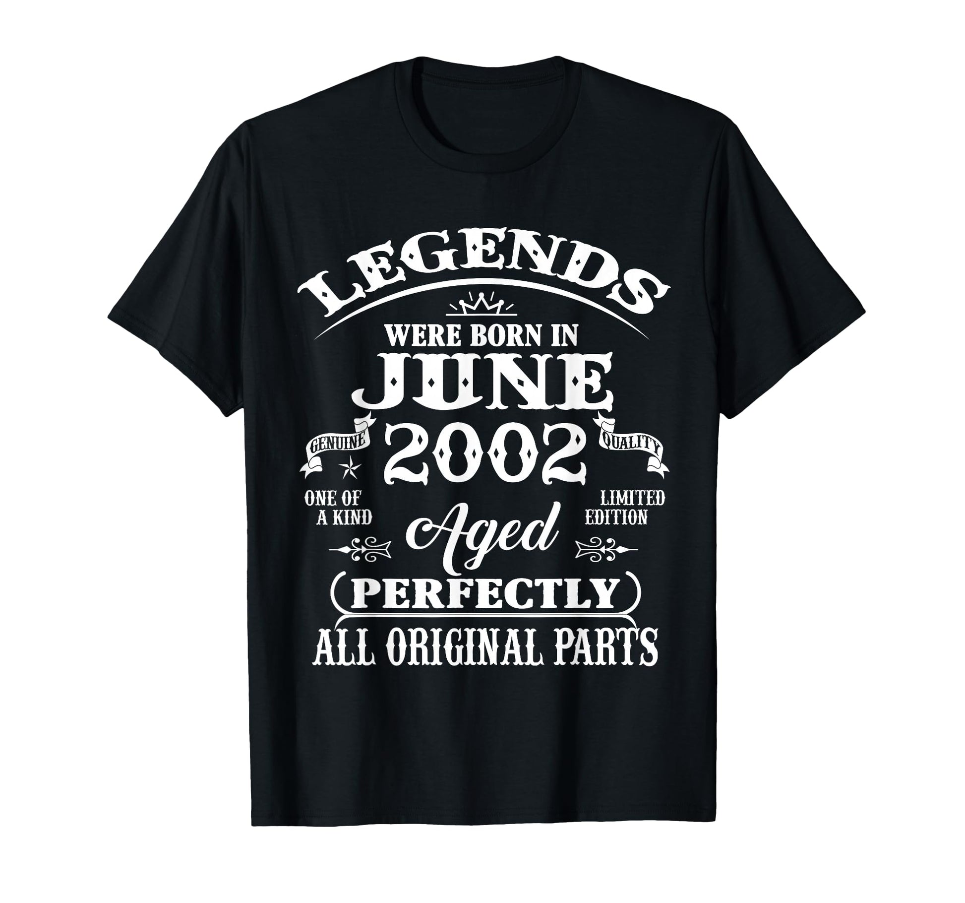 24Th Birthday Gift Legend Born June 2002 T-Shirt - Streetwear Style Unisex - T-Shirt, Sweatshirt, Hoodie