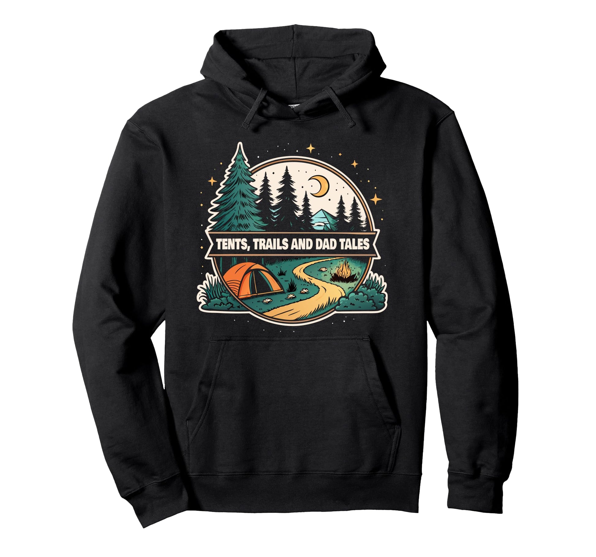 Making Memories Camping Smores Dad Hoodie - Custom Art Print Unisex - T-Shirt, Sweatshirt, Hoodie