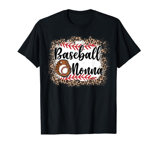 Baseball Nonna Leopard Baseball T-Shirt - Casual Everyday Wear for Adults - T-Shirt, Sweatshirt, Hoodie
