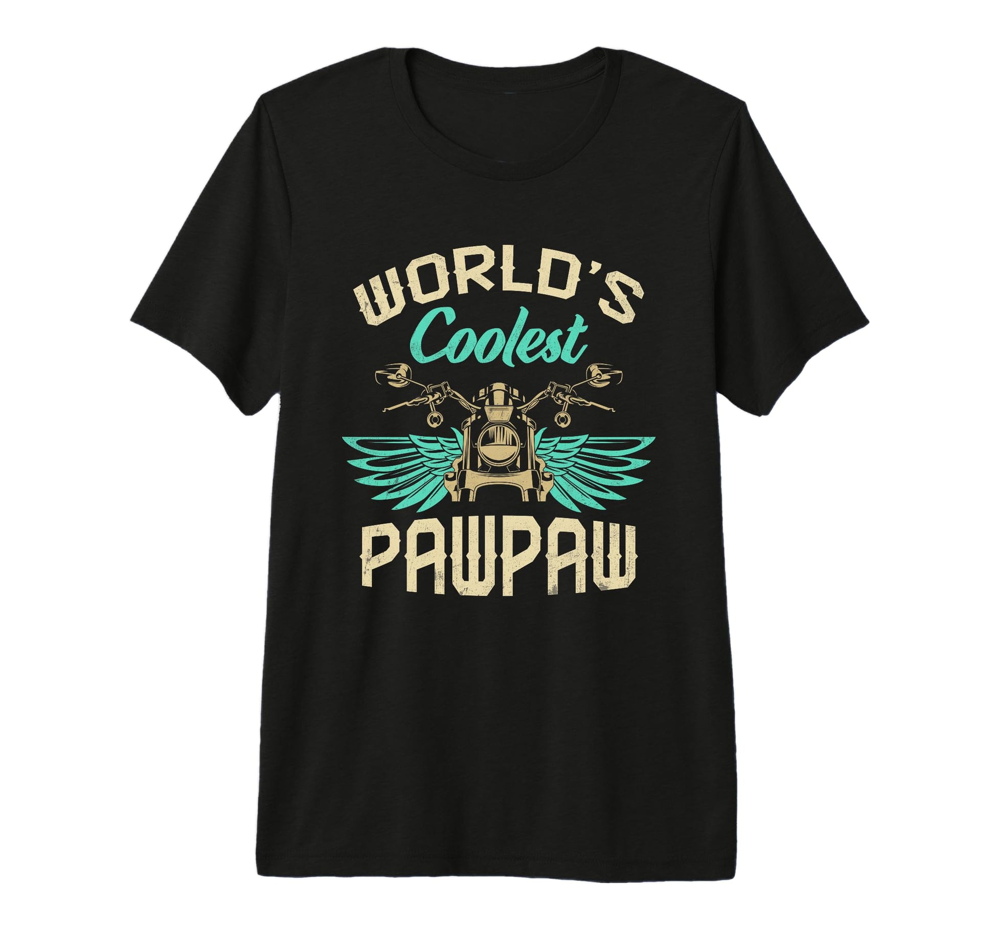Mens Worlds Coolest Pawpaw Motorcycle T-Shirt - Trendy Graphic Unisex - T-Shirt, Sweatshirt, Hoodie