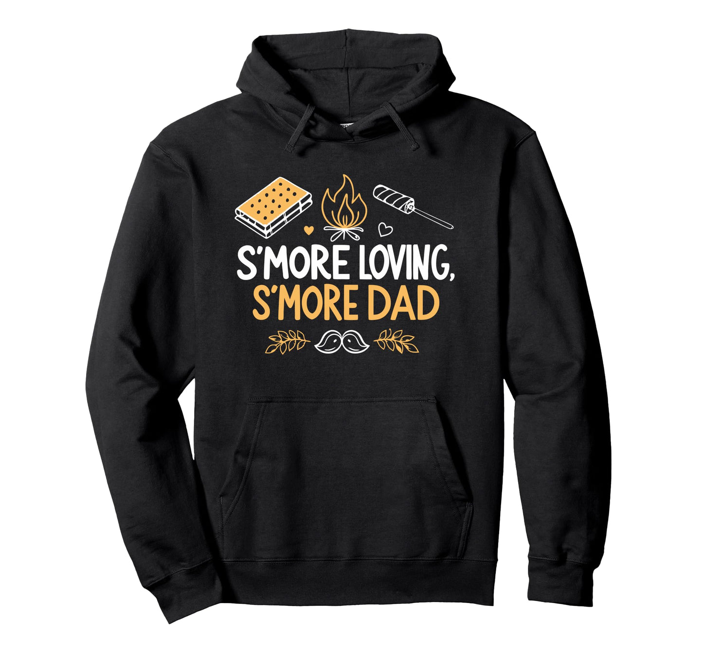 Camping Dad Smore Loving Fathers Day Hoodie - Fun Novelty Design Men Women - T-Shirt, Sweatshirt, Hoodie