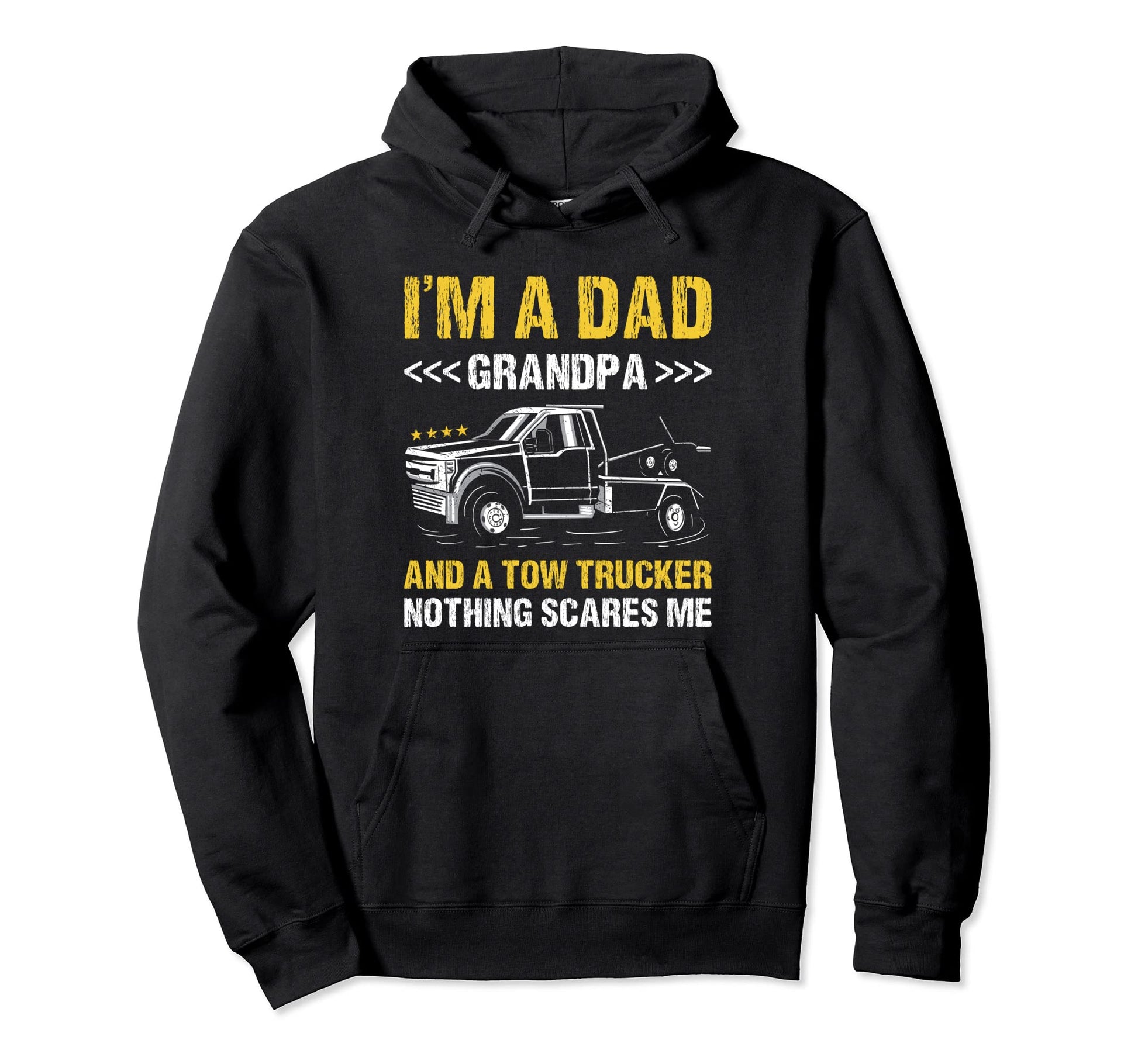 Im Dad Grandpa And Tow Trucker Operator Hoodie - Aesthetic Graphic Unisex - T-Shirt, Sweatshirt, Hoodie