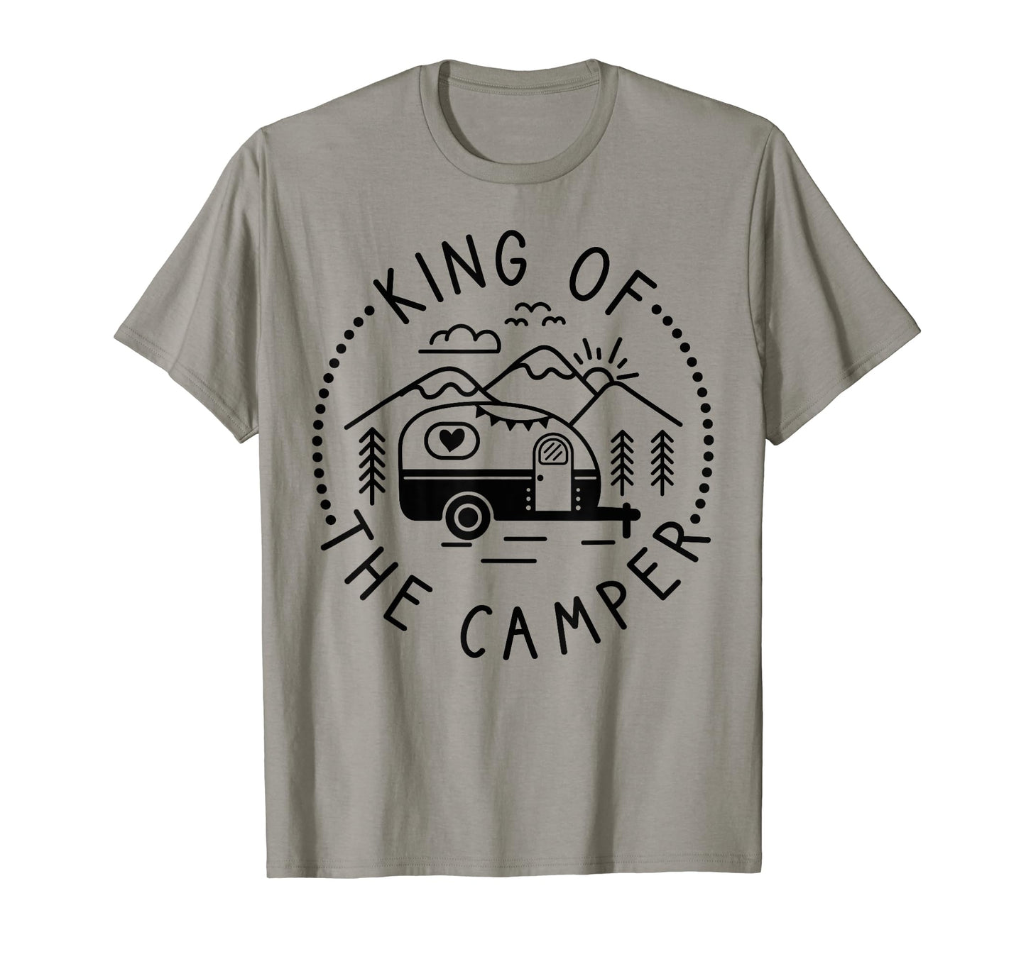 King Camper Funny Dad Rv Camping T-Shirt - Unique Graphic for Adults - T-Shirt, Sweatshirt, Hoodie