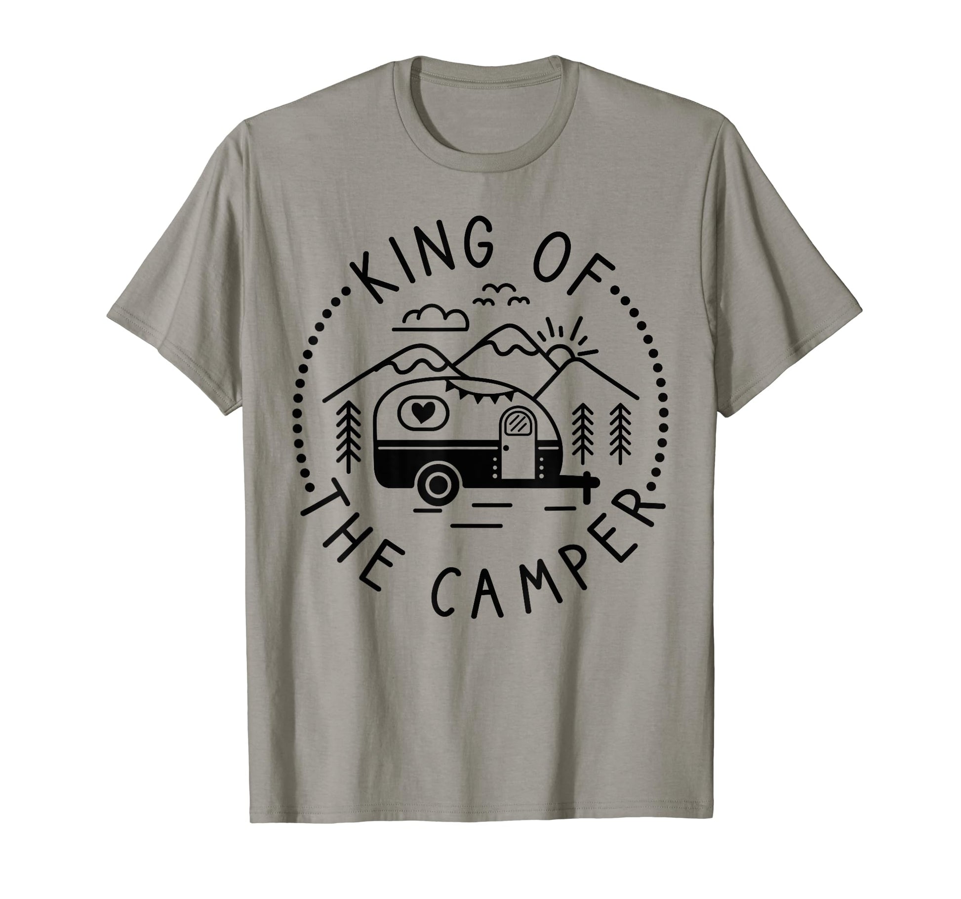 King Camper Funny Dad Rv Camping T-Shirt - Unique Graphic for Adults - T-Shirt, Sweatshirt, Hoodie