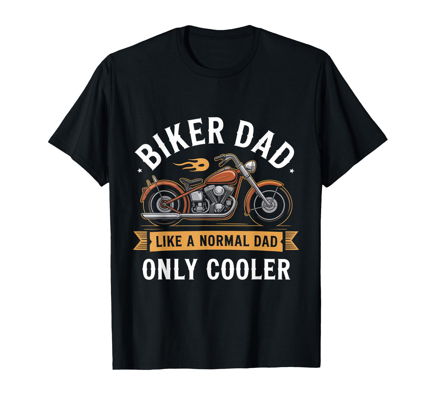 Biker Dad Motorcycle Funny Bike T-Shirt - Trendy Graphic for Adults - T-Shirt, Sweatshirt, Hoodie
