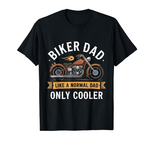 Biker Dad Motorcycle Funny Bike T-Shirt - Trendy Graphic for Adults - T-Shirt, Sweatshirt, Hoodie