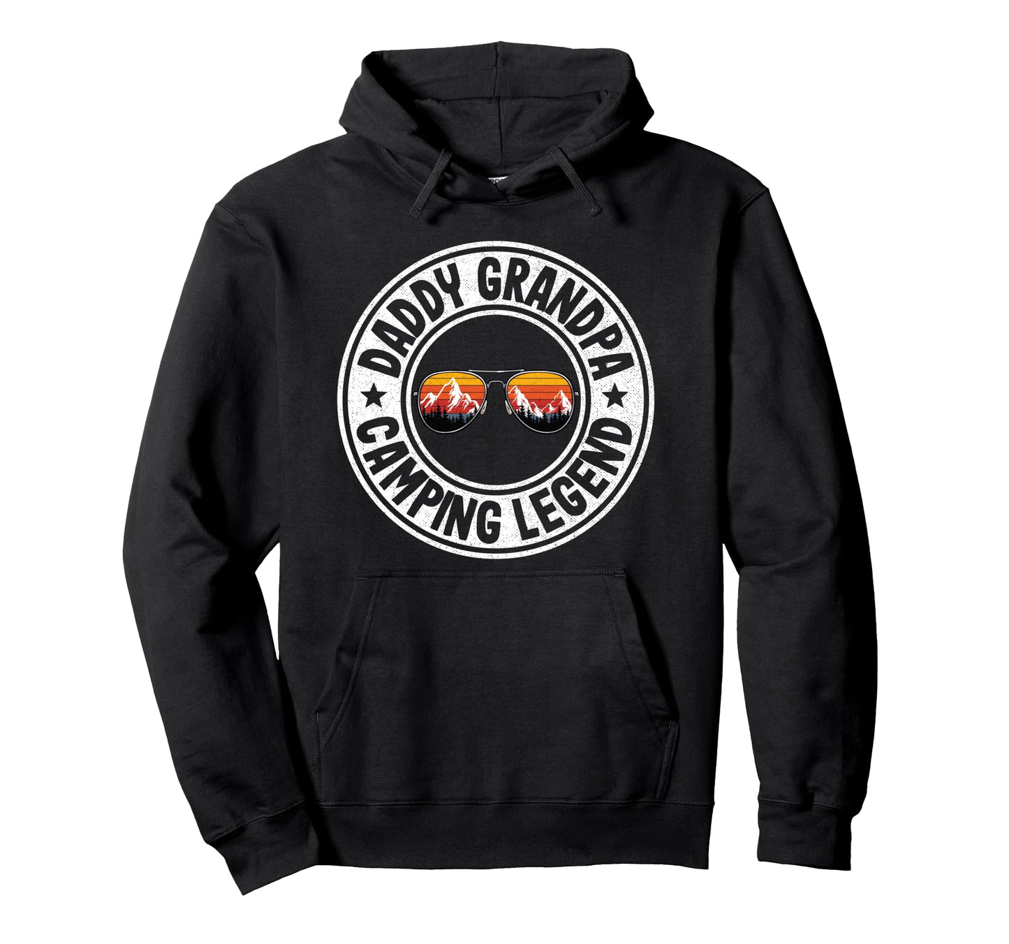Daddy Grandpa Camping Legend Rv Camper Hoodie - Trendy Graphic Men Women - T-Shirt, Sweatshirt, Hoodie