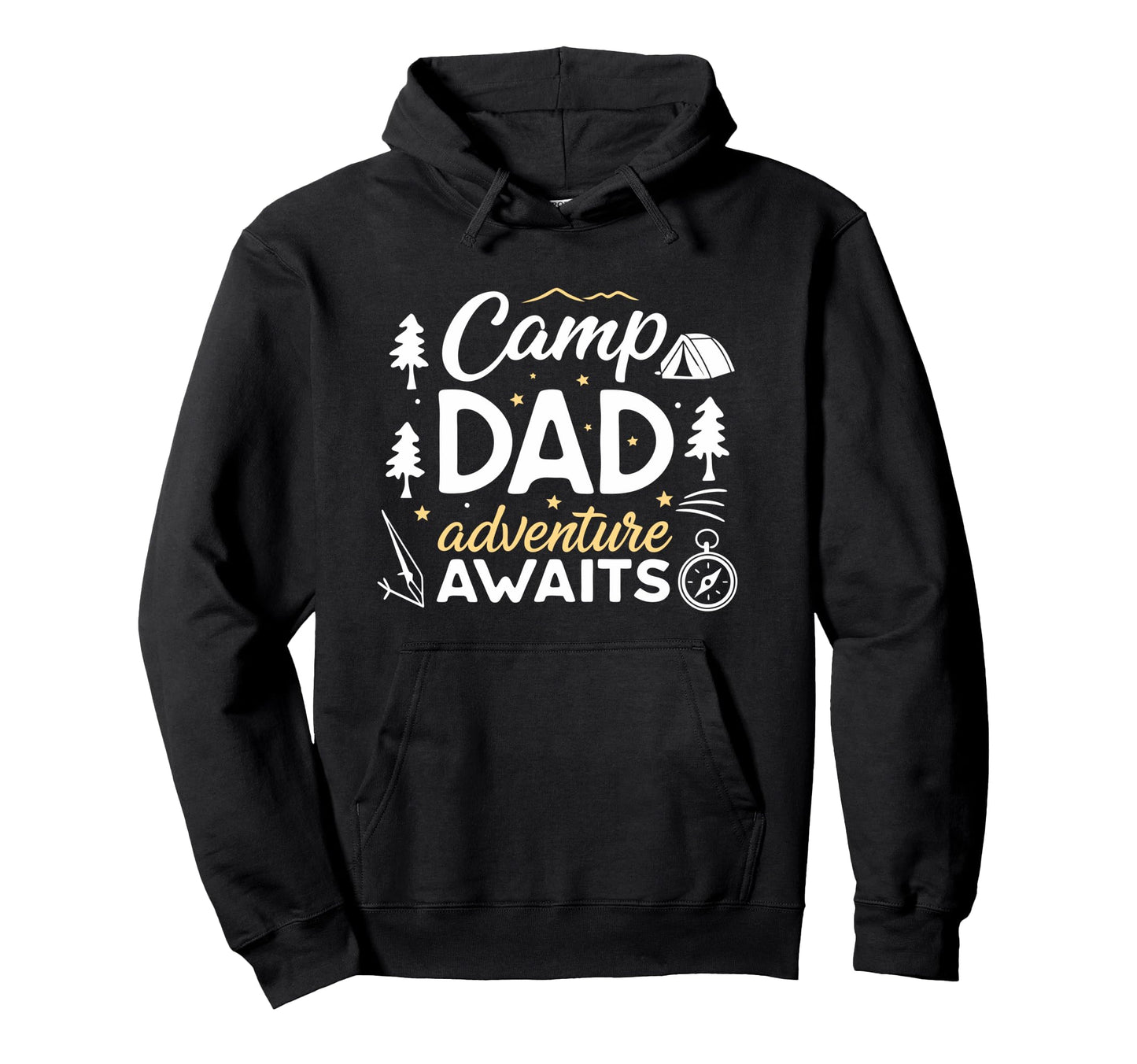 Camping Fathers Day Daddy Adventure Hoodie - Aesthetic Graphic for Adults - T-Shirt, Sweatshirt, Hoodie