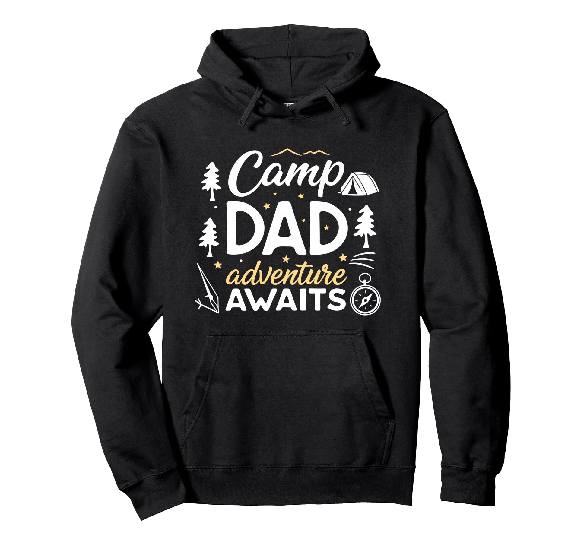 Camping Fathers Day Daddy Adventure Hoodie - Aesthetic Graphic for Adults - T-Shirt, Sweatshirt, Hoodie