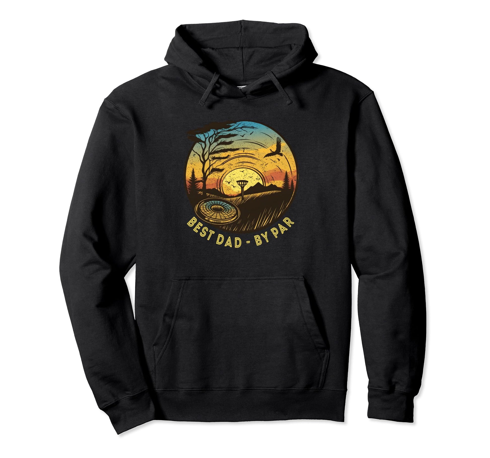 Funny Father Disc Golf Art Dad Par Disc Hoodie - Graphic Print Unisex - T-Shirt, Sweatshirt, Hoodie