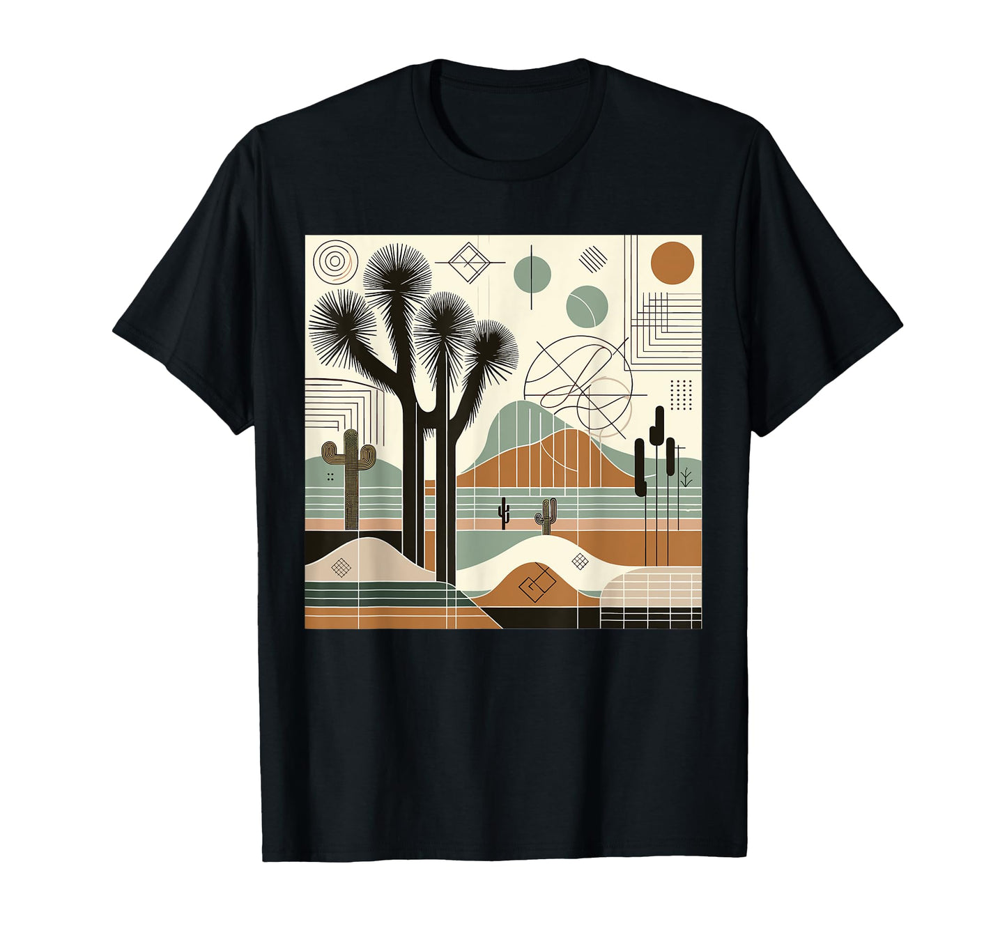 Joshua Tree National Park Line Art T-Shirt - Minimalist Print Unisex - T-Shirt, Sweatshirt, Hoodie