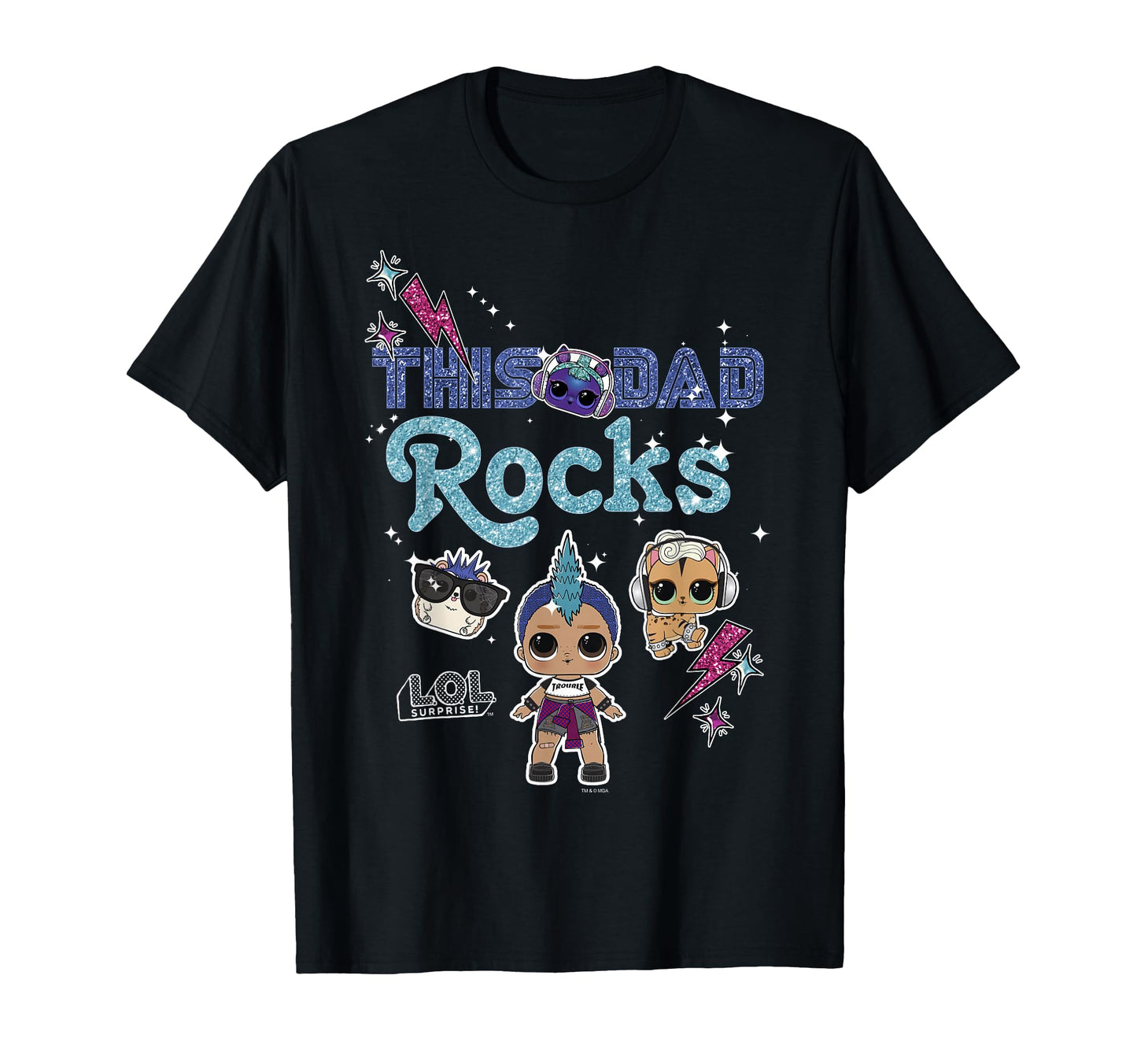 Lol Surprise This Dad Rocks T-Shirt - Fun Novelty Design Men Women - T-Shirt, Sweatshirt, Hoodie