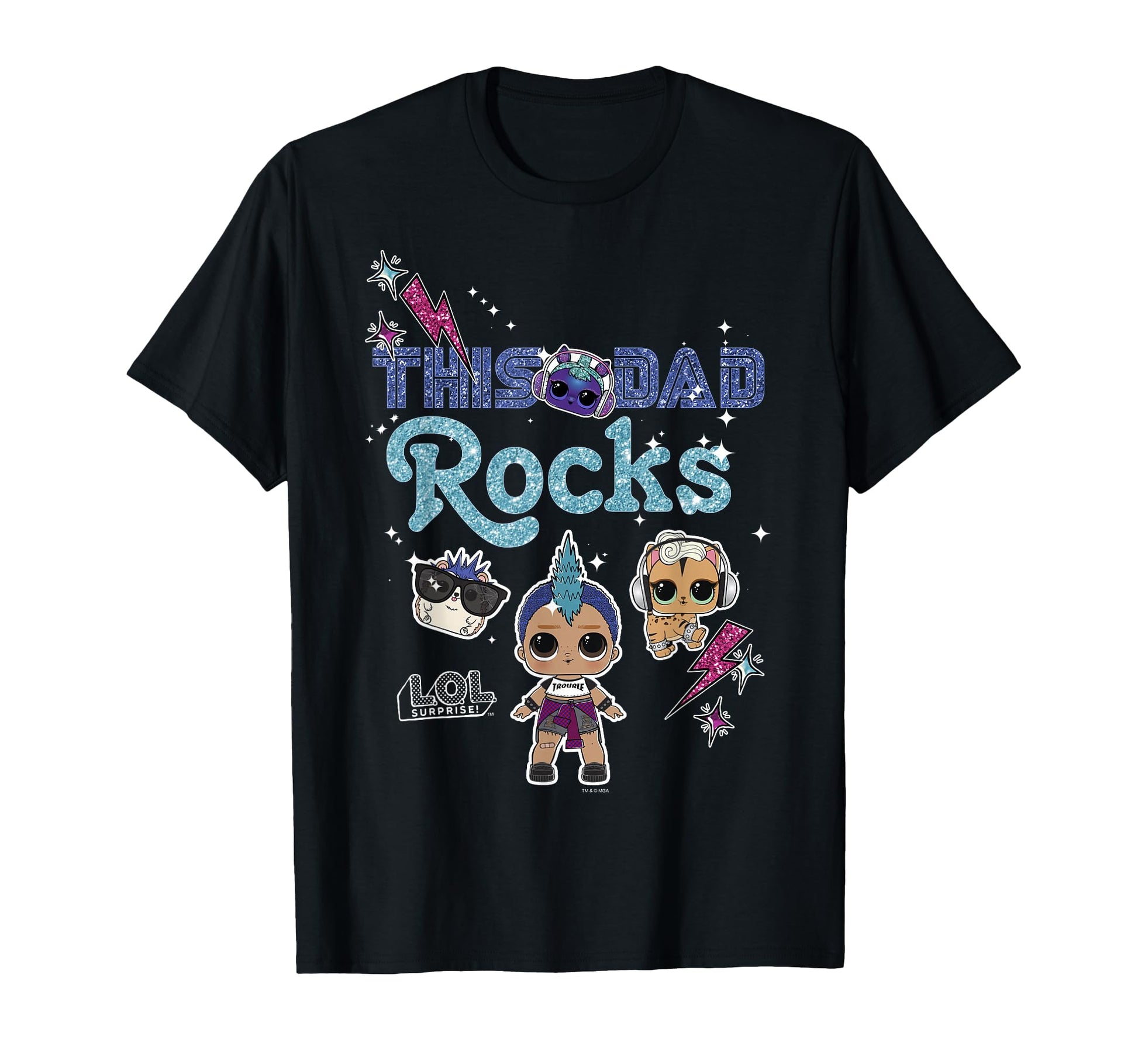Lol Surprise This Dad Rocks T-Shirt - Fun Novelty Design Men Women - T-Shirt, Sweatshirt, Hoodie