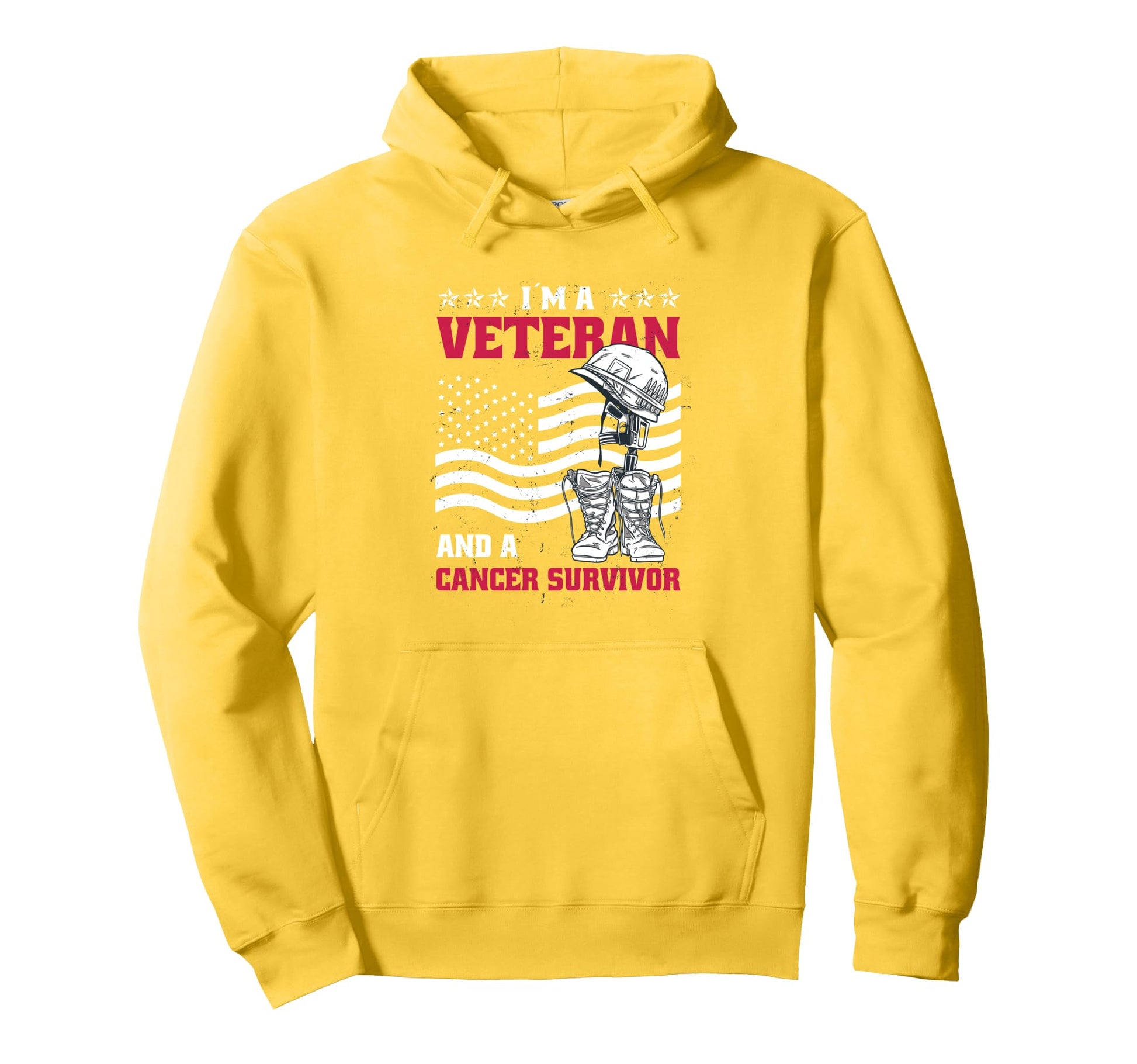 Veteran And Cancer Survivor Veteran Hoodie - Minimalist Print Men Women - T-Shirt, Sweatshirt, Hoodie