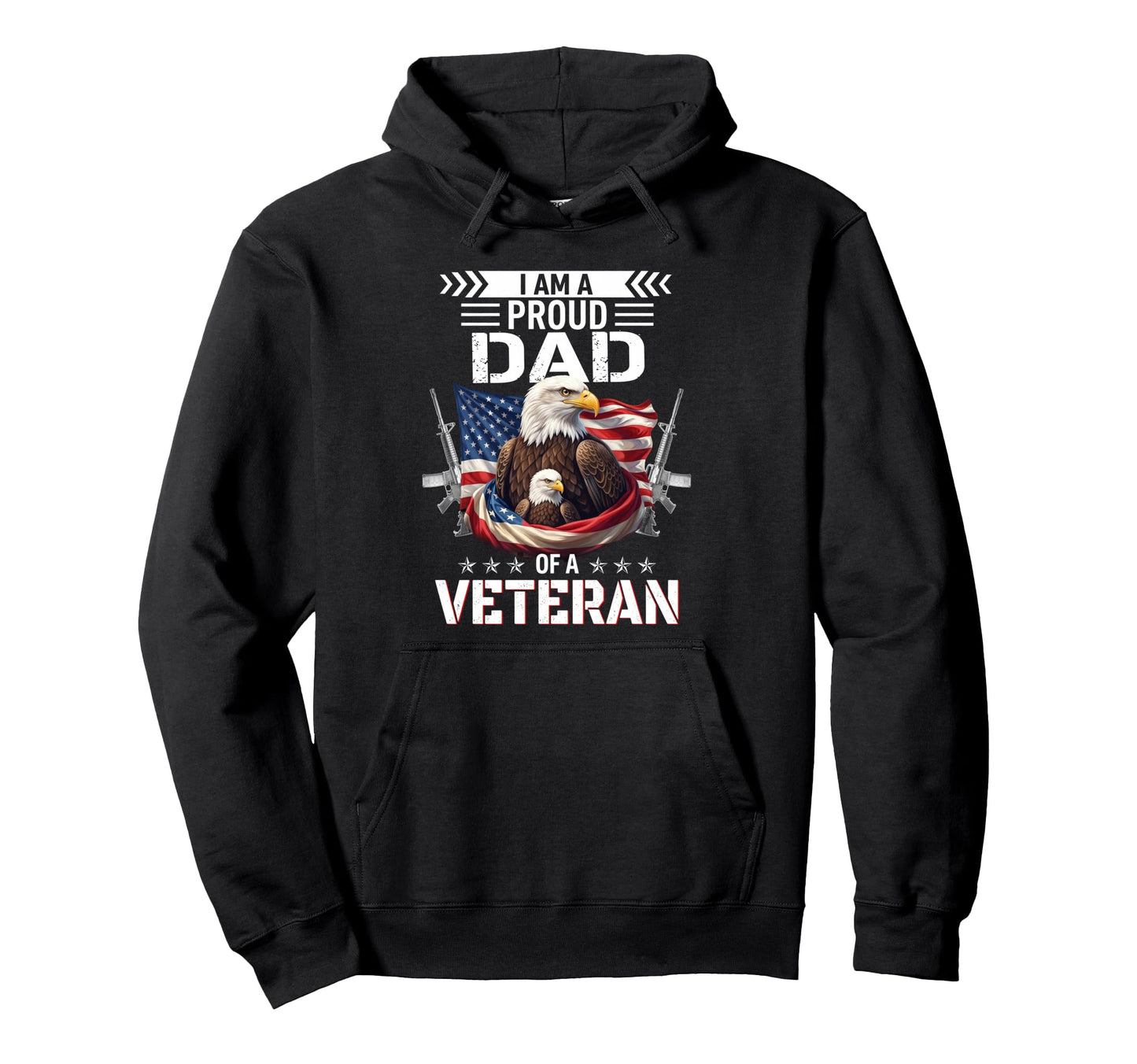 Proud Dad Veteran Nothing Scares Hoodie - Novelty Apparel Men Women - T-Shirt, Sweatshirt, Hoodie