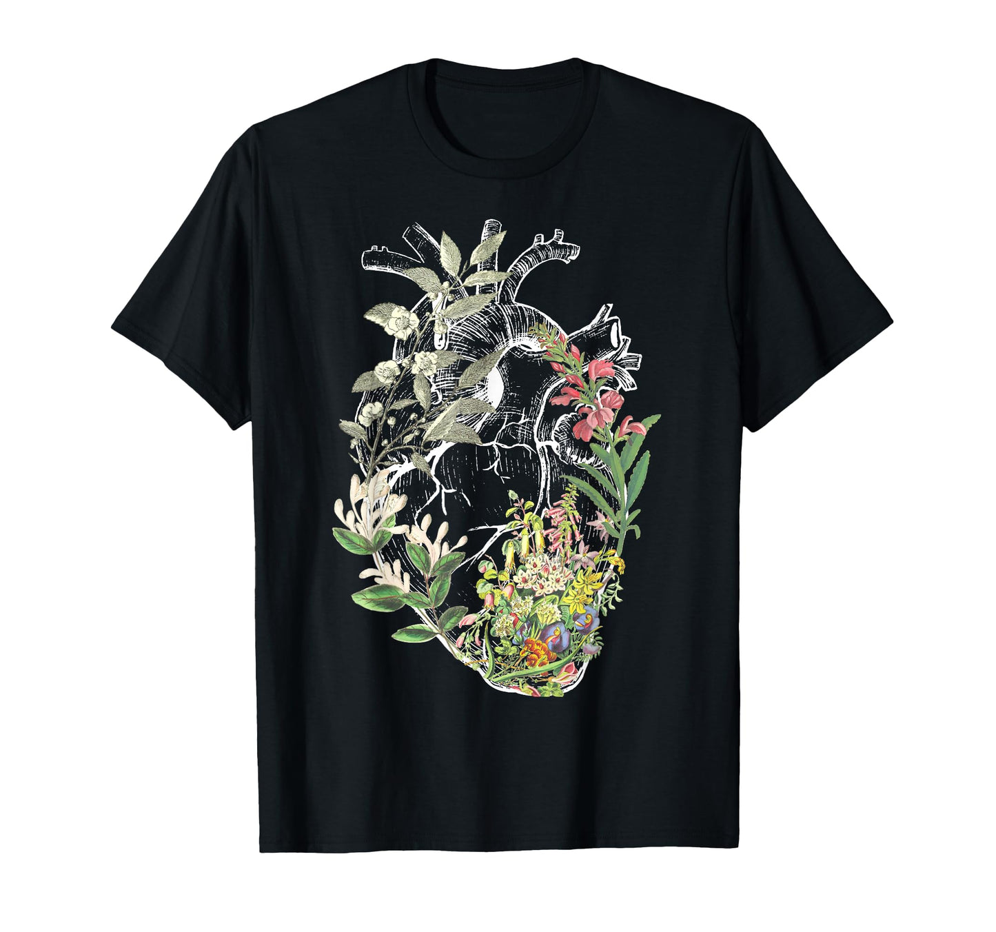 Anatomical Heart And Flowers Show T-Shirt - Streetwear Style Men Women - T-Shirt, Sweatshirt, Hoodie