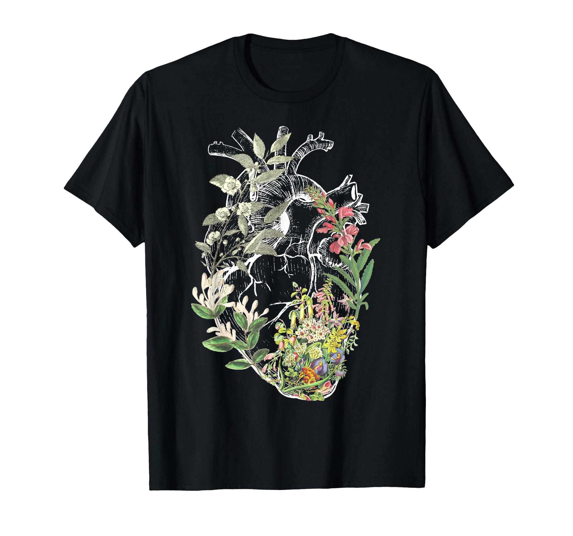 Anatomical Heart And Flowers Show T-Shirt - Streetwear Style Men Women - T-Shirt, Sweatshirt, Hoodie