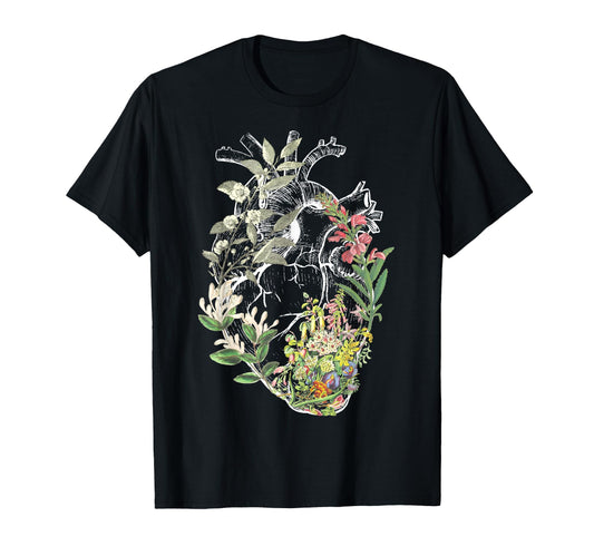 Anatomical Heart And Flowers Show T-Shirt - Streetwear Style Men Women - T-Shirt, Sweatshirt, Hoodie