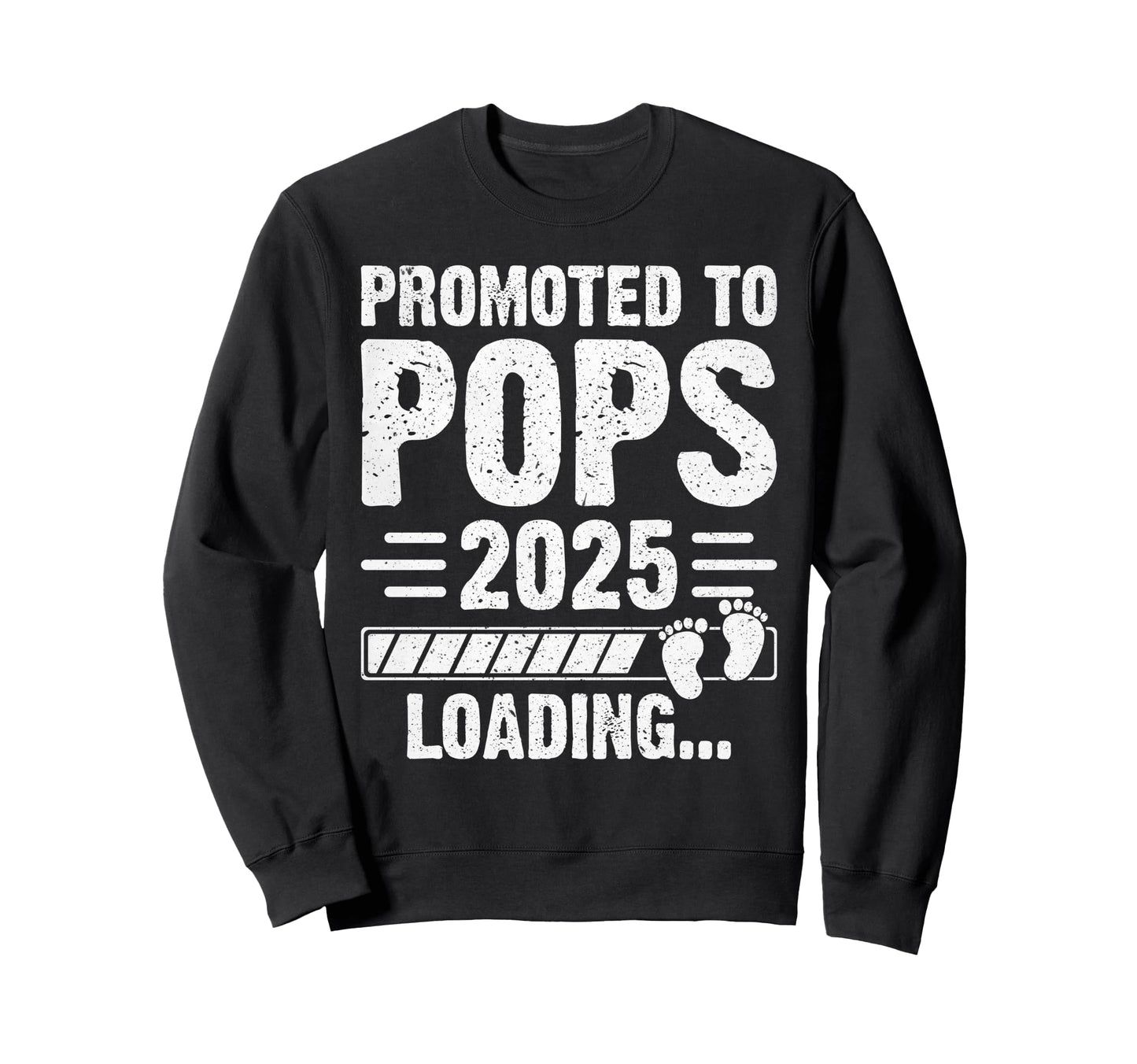 Promoted To Pops Est 2025 Fathers Day Sweatshirt - Custom Art Print Unisex - T-Shirt, Sweatshirt, Hoodie