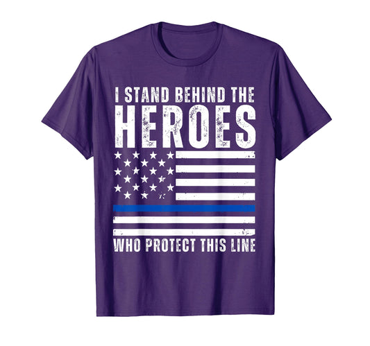 American Flag Police Officer Support T-Shirt - Graphic Print for Adults - T-Shirt, Sweatshirt, Hoodie