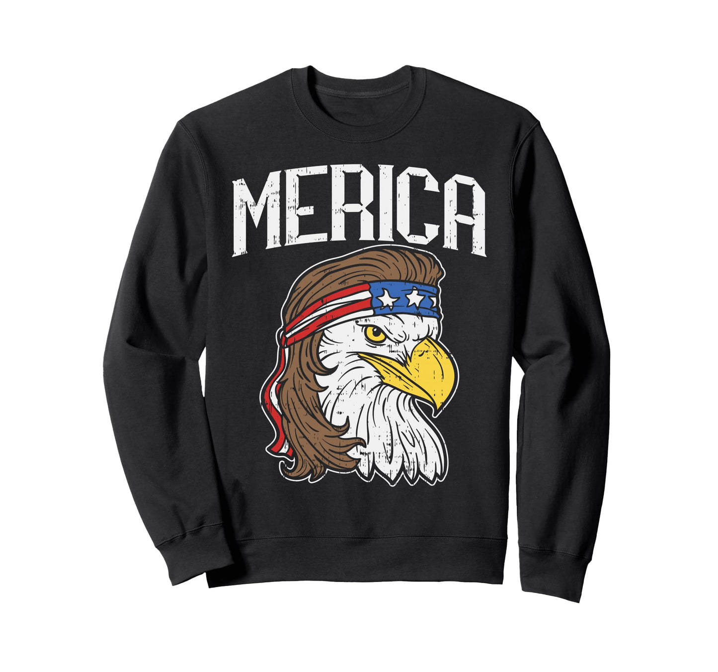 Merica Eagle Mullet 4Th July Redneck Sweatshirt - Trendy Graphic Men Women - T-Shirt, Sweatshirt, Hoodie