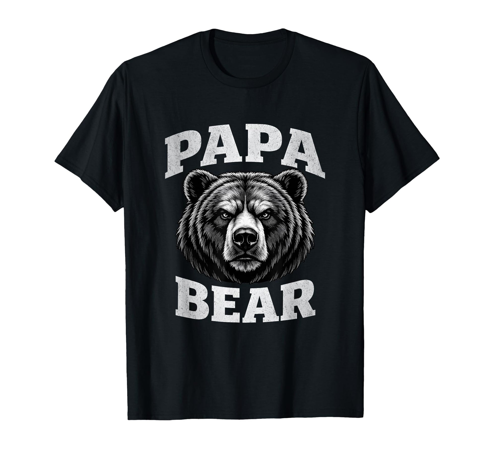 Papa Bear Grizzly Head Proud Masculine T-Shirt - Graphic Print Men Women - T-Shirt, Sweatshirt, Hoodie