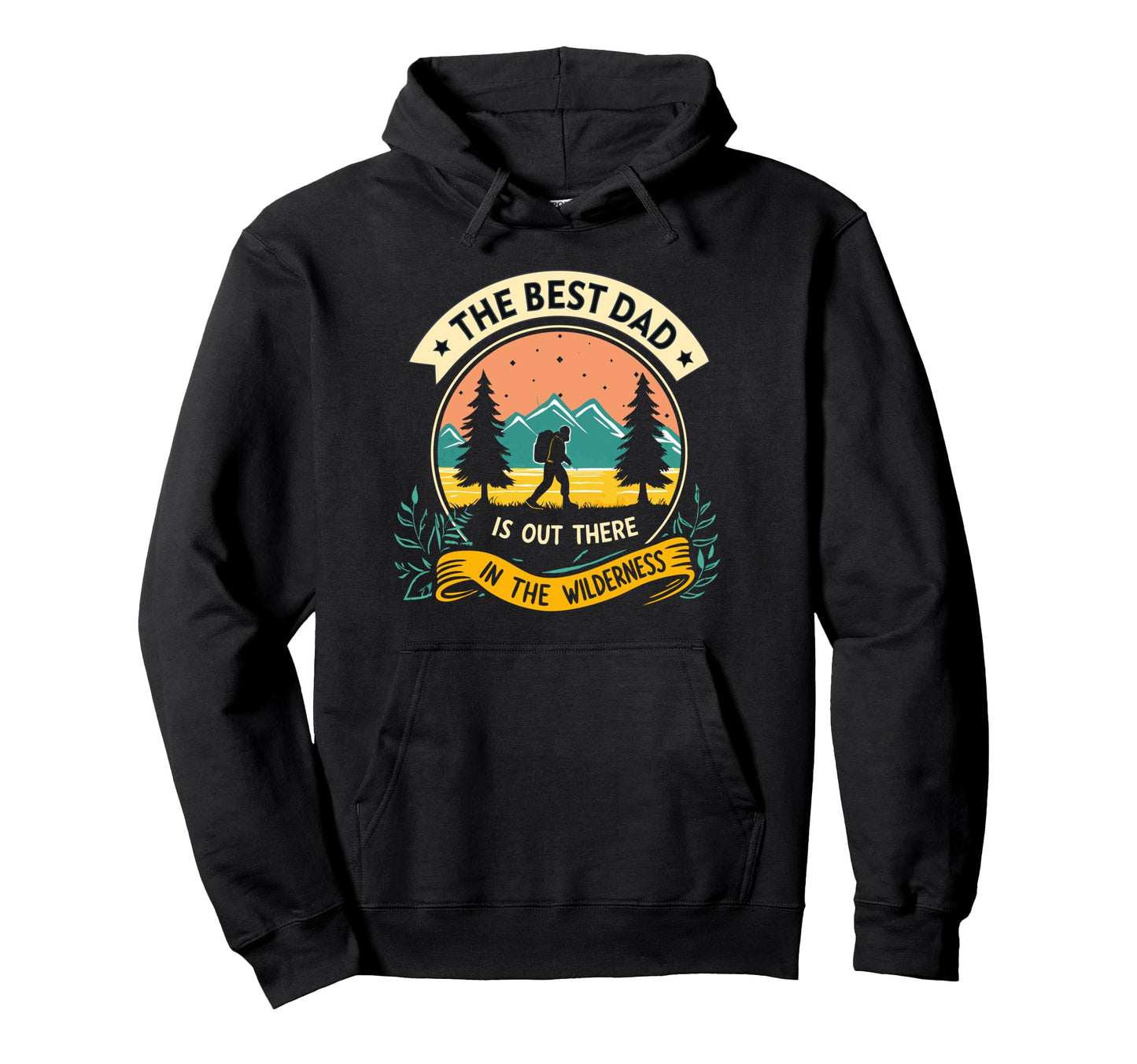 Campfire Adventure Best Dad Nature Dad Hoodie - Trendy Graphic Unisex - T-Shirt, Sweatshirt, Hoodie