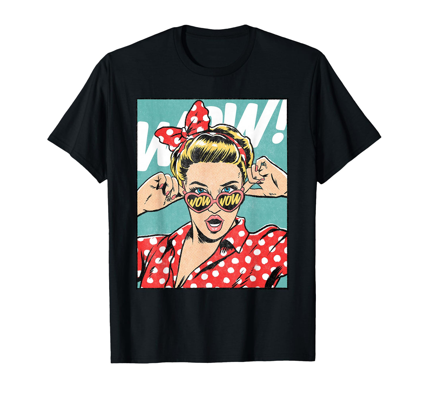 Wow Surprise Face Pop Art Comic T-Shirt - Aesthetic Graphic for Adults - T-Shirt, Sweatshirt, Hoodie