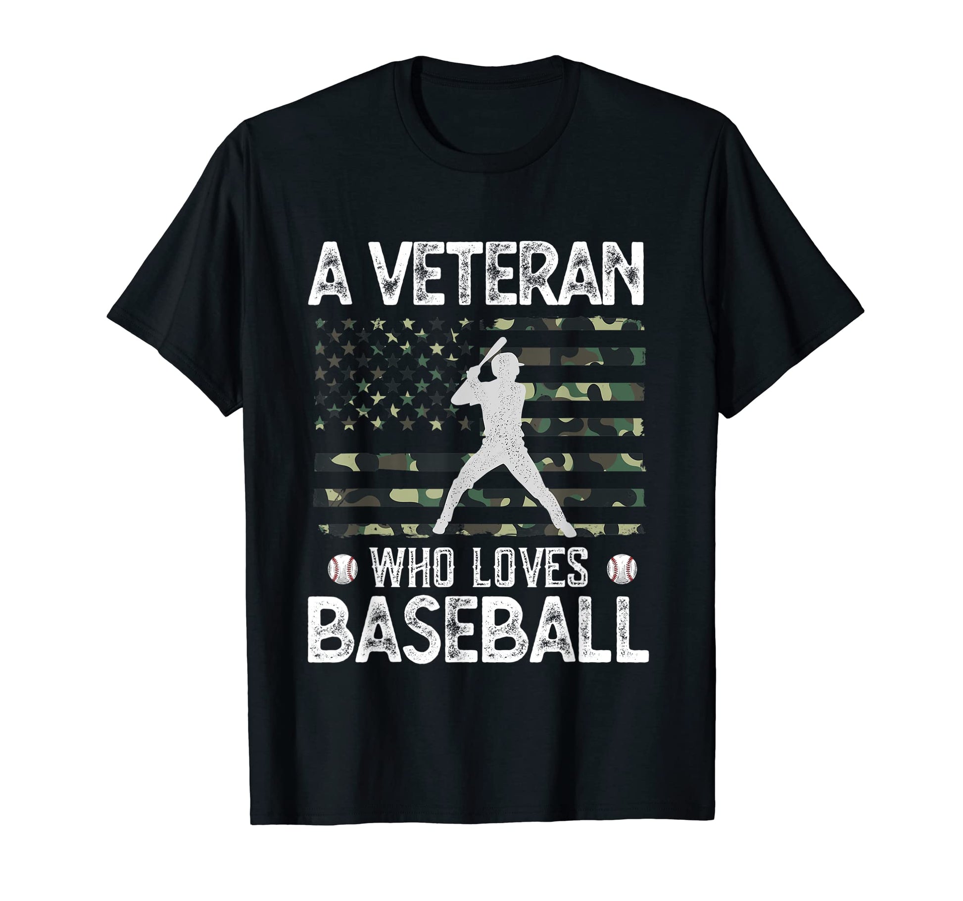Veteran Who Loves Baseball Patriotic T-Shirt - Trendy Graphic Men Women - T-Shirt, Sweatshirt, Hoodie