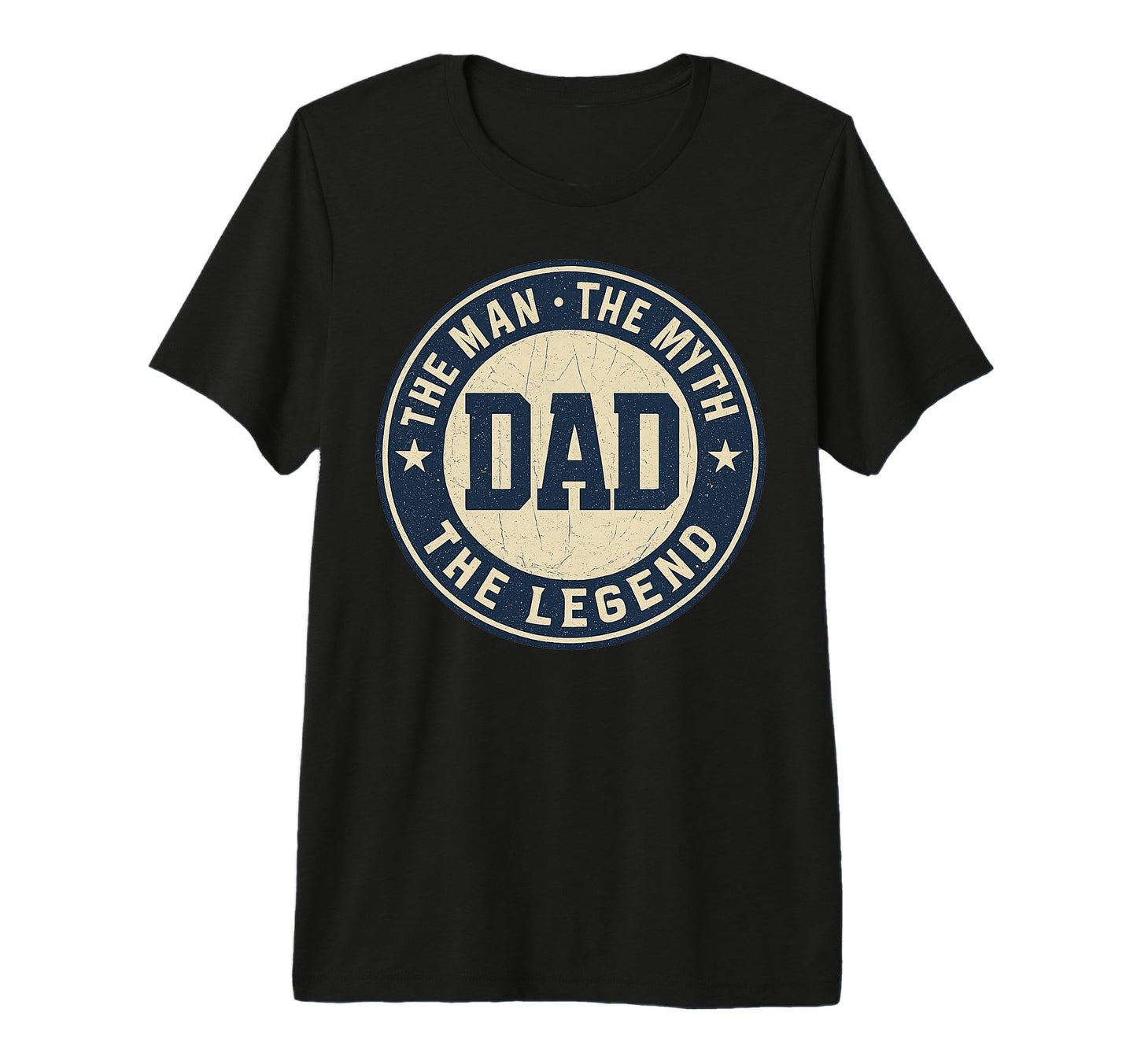 Dad Myth Legend Fathers Day Tri T-Shirt - Aesthetic Graphic for Adults - T-Shirt, Sweatshirt, Hoodie