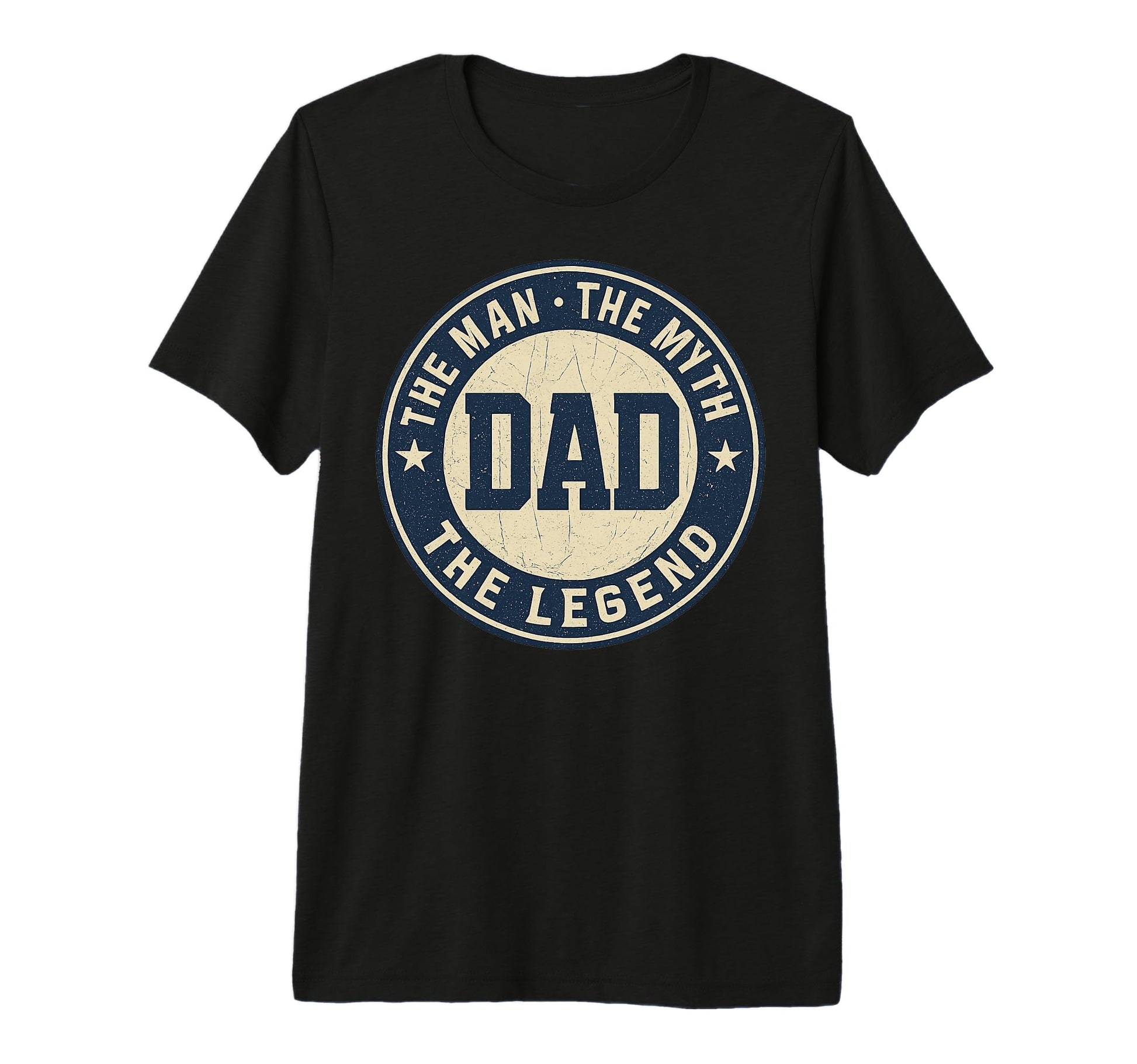 Dad Myth Legend Fathers Day Tri T-Shirt - Aesthetic Graphic for Adults - T-Shirt, Sweatshirt, Hoodie