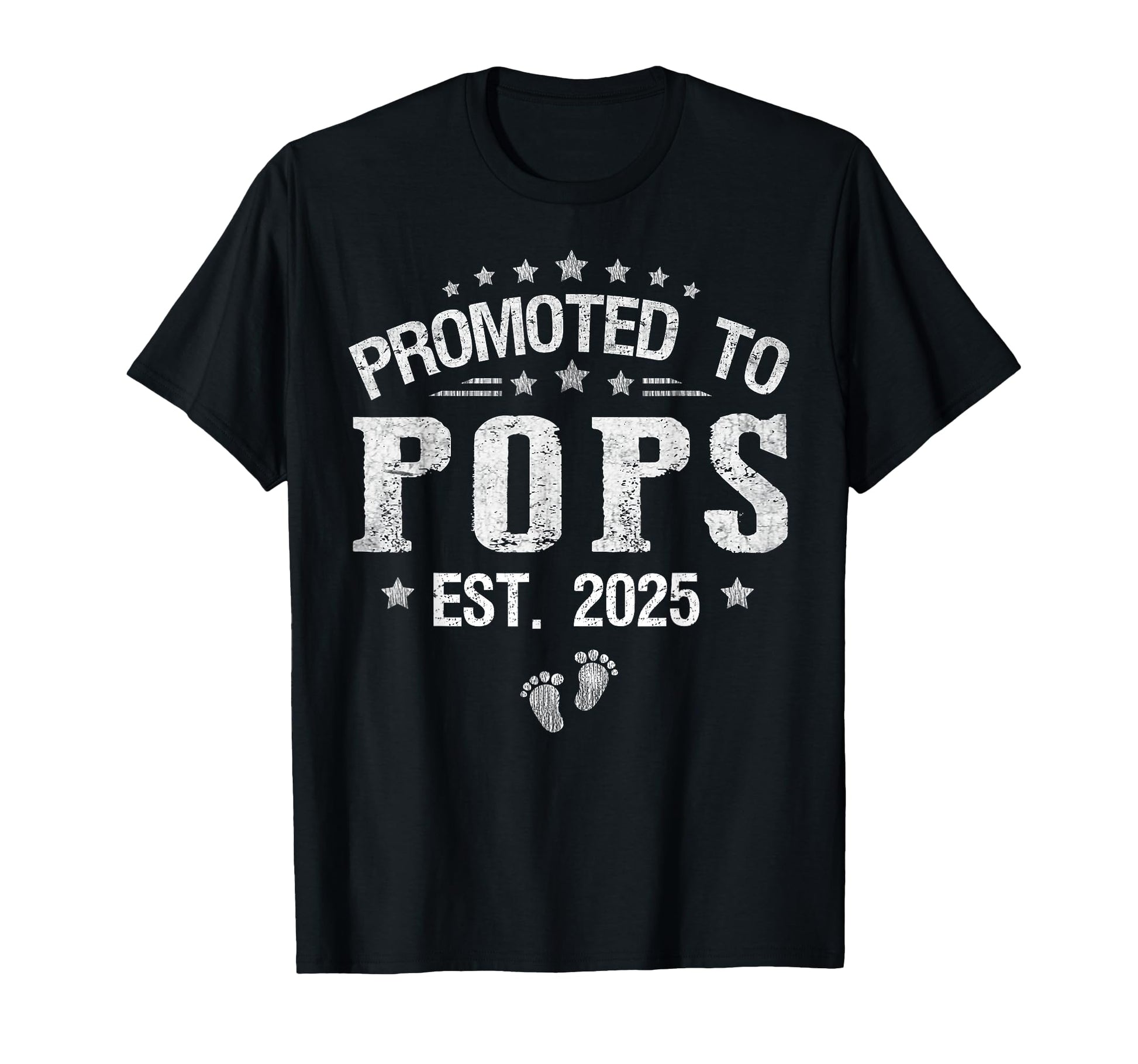 Promoted To Pops Est 2025 Fathers Day T-Shirt - Novelty Apparel for Adults - T-Shirt, Sweatshirt, Hoodie