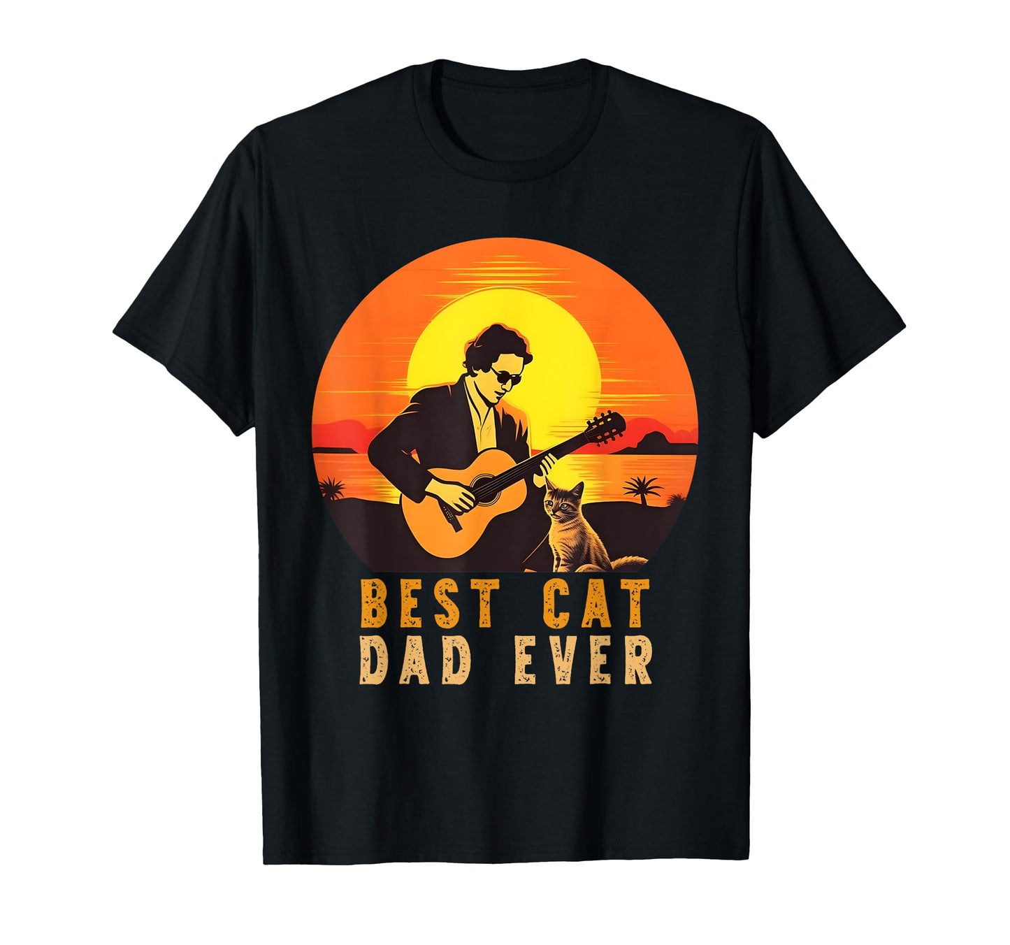 Best Cat Dad Ever Funny Cat Dad T-Shirt - Fun Novelty Design for Adults - T-Shirt, Sweatshirt, Hoodie
