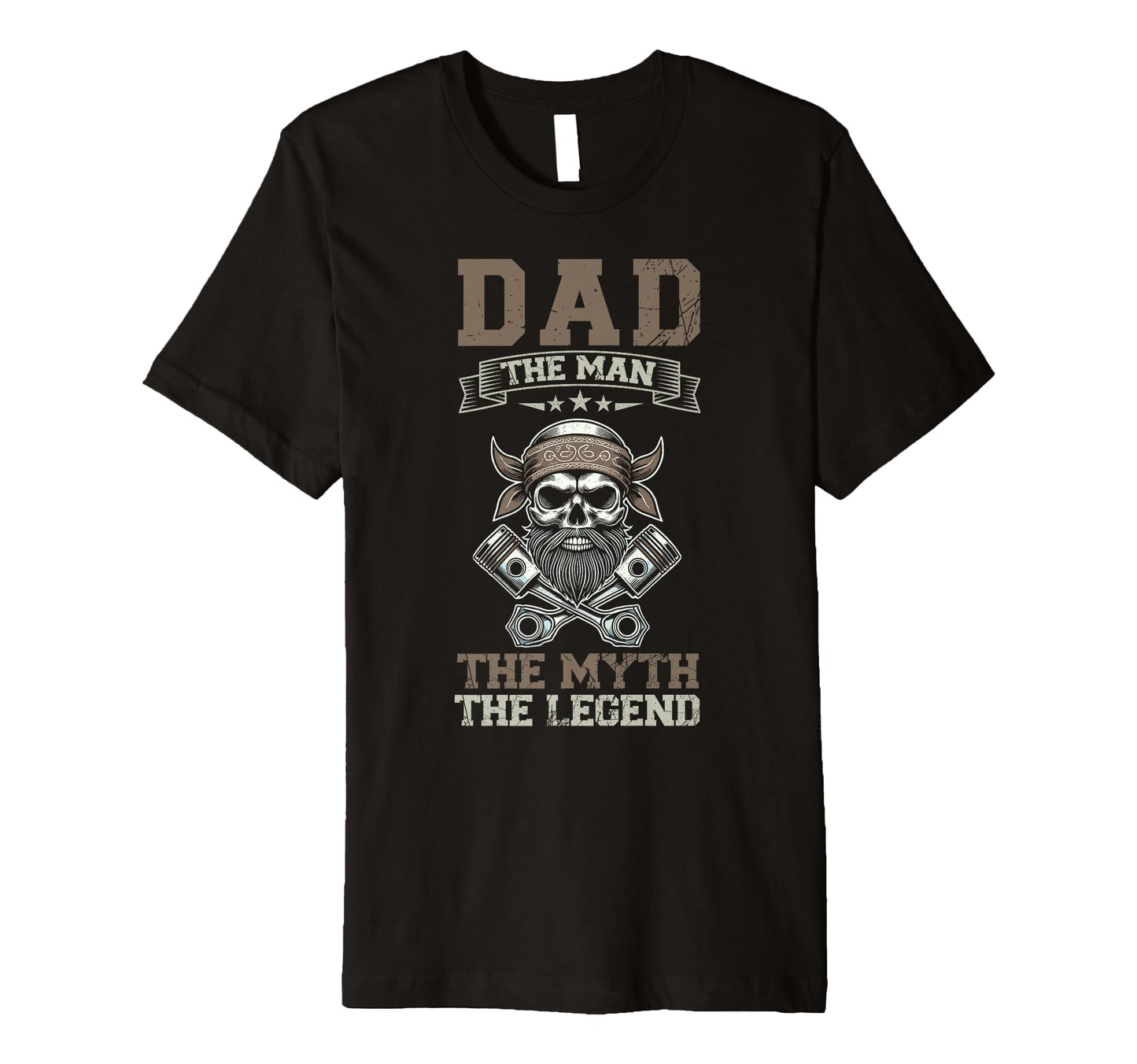 Dad Myth Legend Motorcycle Rider Dad T-Shirt - Fun Novelty Design Men Women - T-Shirt, Sweatshirt, Hoodie