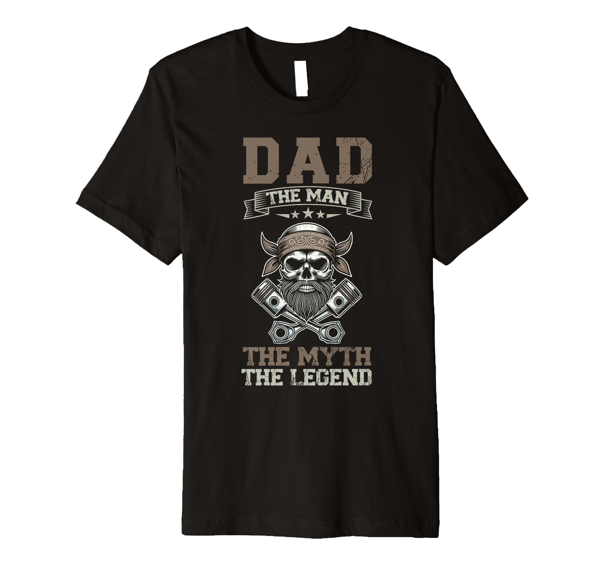 Dad Myth Legend Motorcycle Rider Dad T-Shirt - Fun Novelty Design Men Women - T-Shirt, Sweatshirt, Hoodie