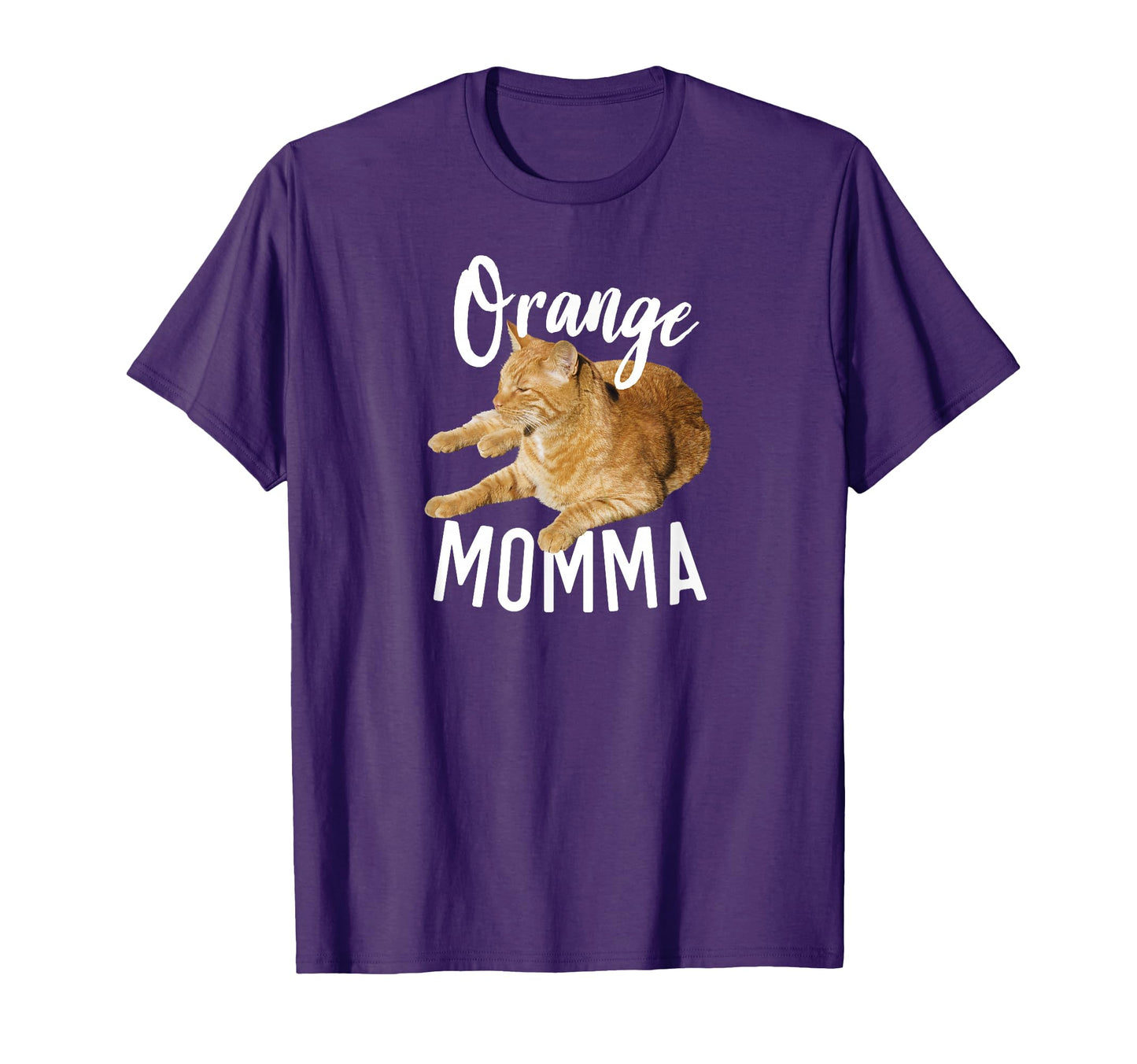 Orange Momma Tabby Lover Funny T-Shirt - Custom Art Print for Adults - T-Shirt, Sweatshirt, Hoodie