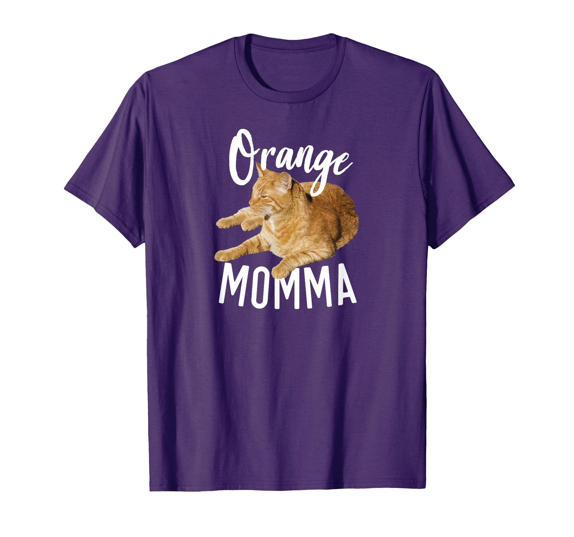 Orange Momma Tabby Lover Funny T-Shirt - Custom Art Print for Adults - T-Shirt, Sweatshirt, Hoodie