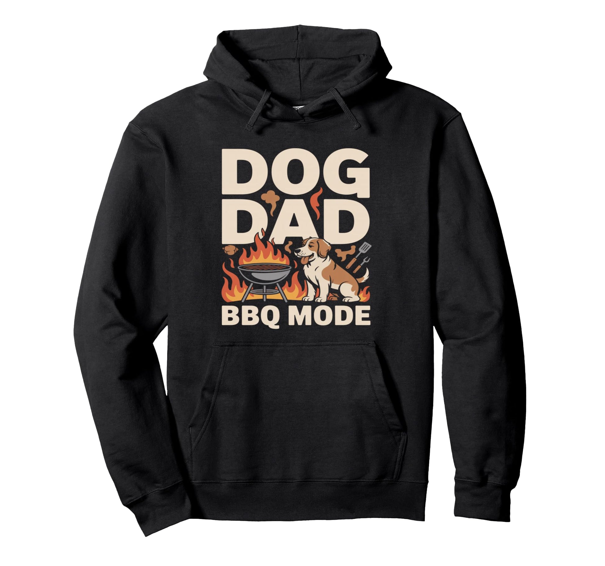Dog Dad Bbq Mode Funny Backyard Hoodie - Aesthetic Graphic for Adults - T-Shirt, Sweatshirt, Hoodie