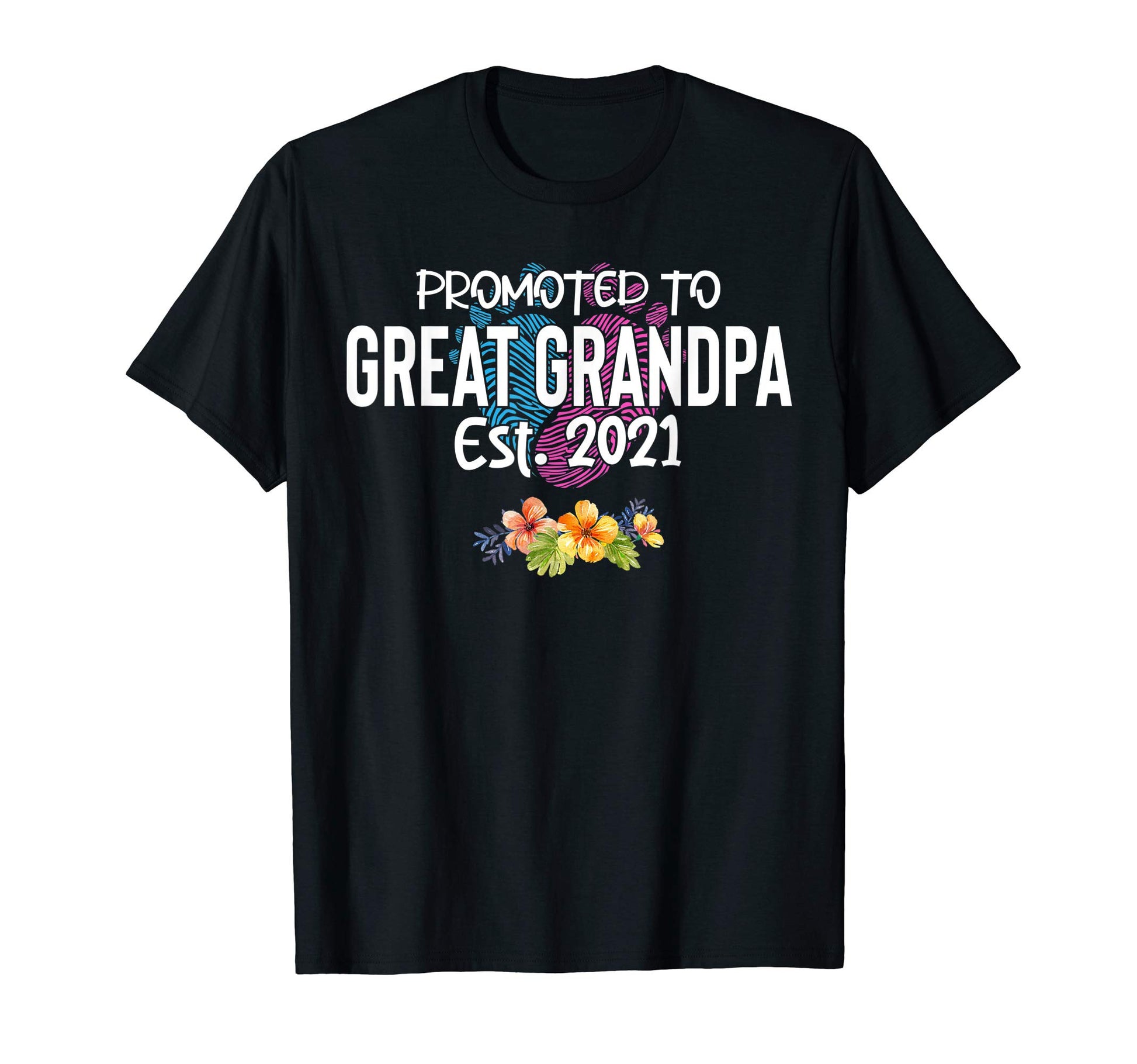 Mens Promoted To Great Grandpa 2021 T-Shirt - Unique Graphic Men Women - T-Shirt, Sweatshirt, Hoodie