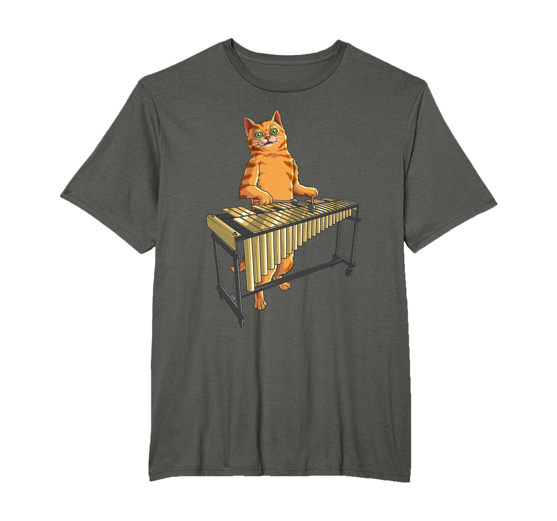 Funny Cat Playing Vibraphone Animal T-Shirt - Streetwear Style Men Women - T-Shirt, Sweatshirt, Hoodie