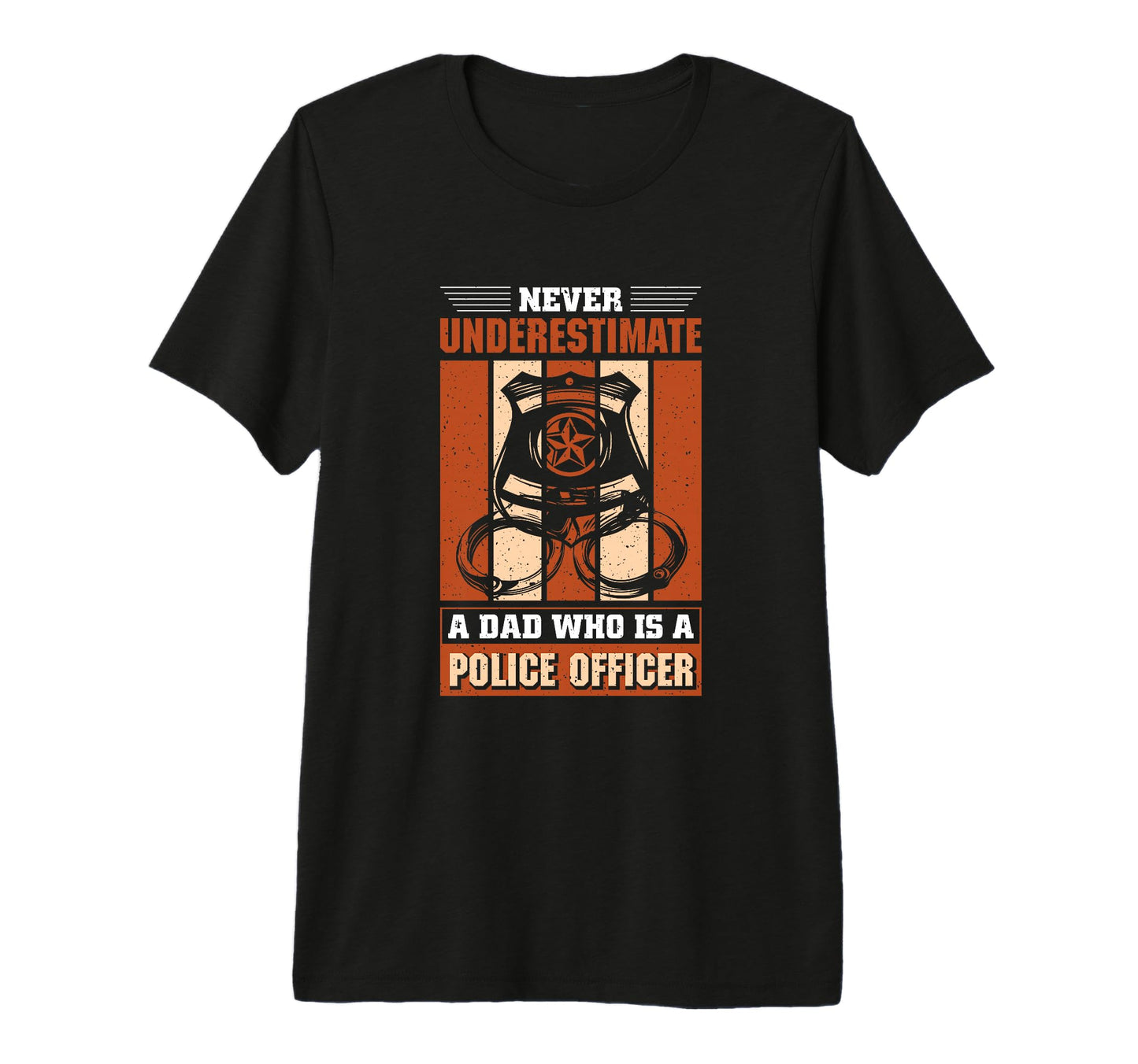 Mens Thin Blue Line Dad Who Is Police T-Shirt - Graphic Print for Adults - T-Shirt, Sweatshirt, Hoodie
