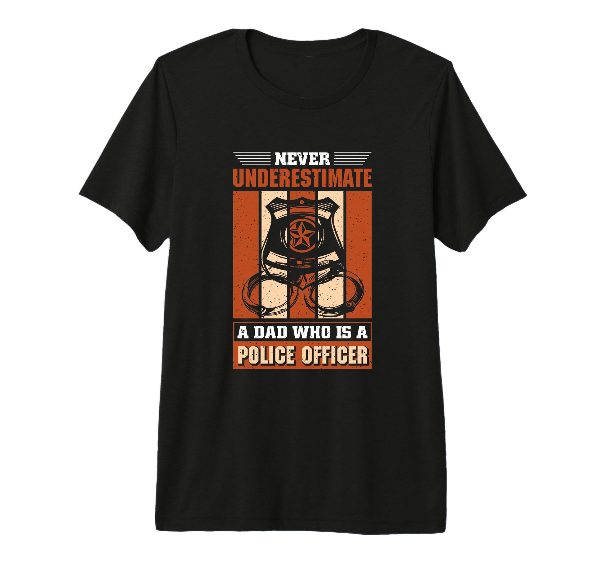 Mens Thin Blue Line Dad Who Is Police T-Shirt - Graphic Print for Adults - T-Shirt, Sweatshirt, Hoodie