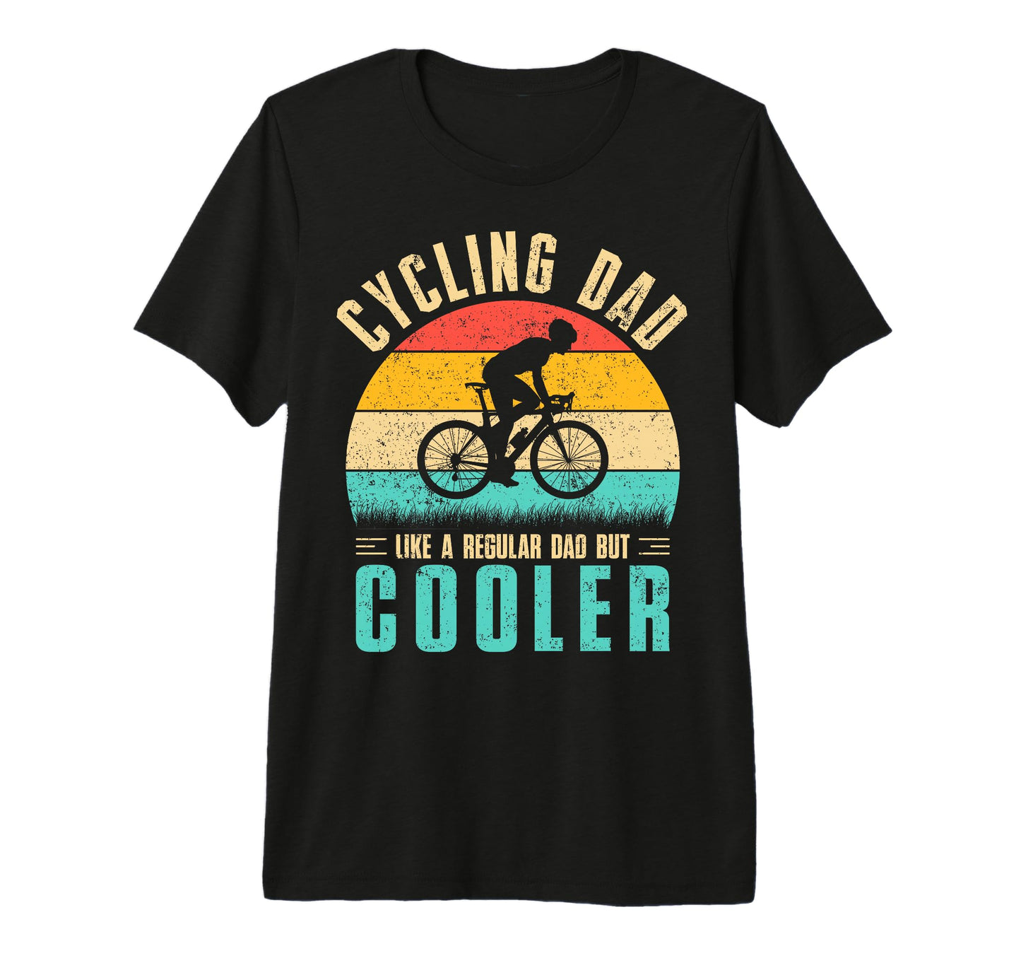Mens Cycling Dad Like Regular Dad T-Shirt - Fun Novelty Design for Adults - T-Shirt, Sweatshirt, Hoodie