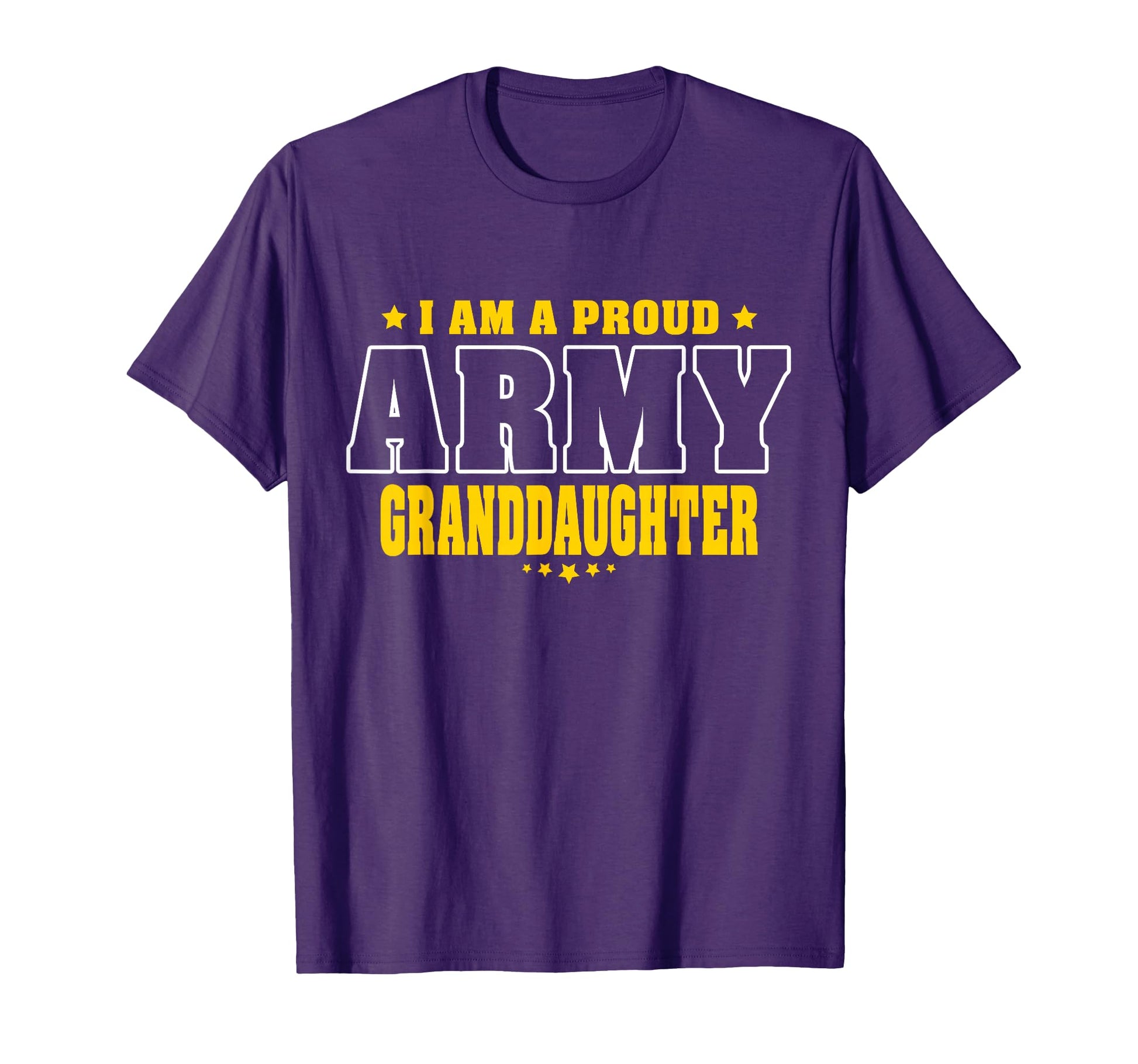 Proud Army Granddaughter Patriotic T-Shirt - Custom Art Print Men Women - T-Shirt, Sweatshirt, Hoodie