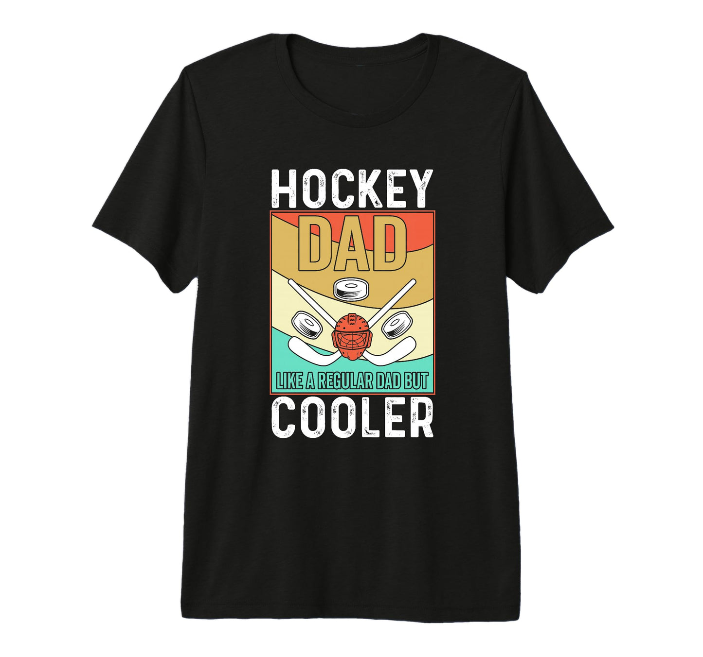 Hockey Dad Ice Hockey Tri Blend T-Shirt - Casual Everyday Wear Men Women - T-Shirt, Sweatshirt, Hoodie