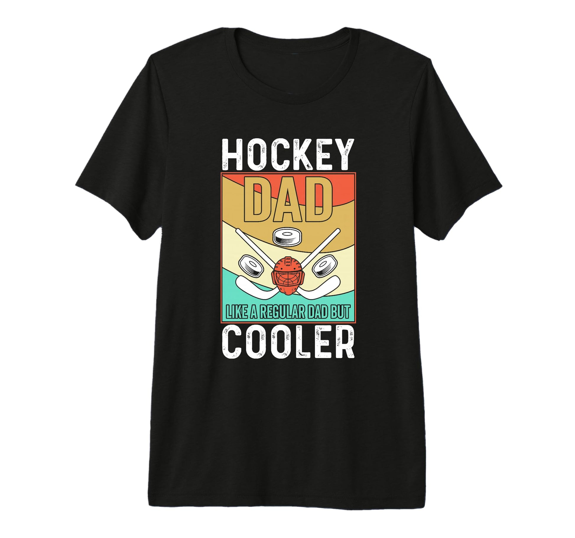 Hockey Dad Ice Hockey Tri Blend T-Shirt - Casual Everyday Wear Men Women - T-Shirt, Sweatshirt, Hoodie