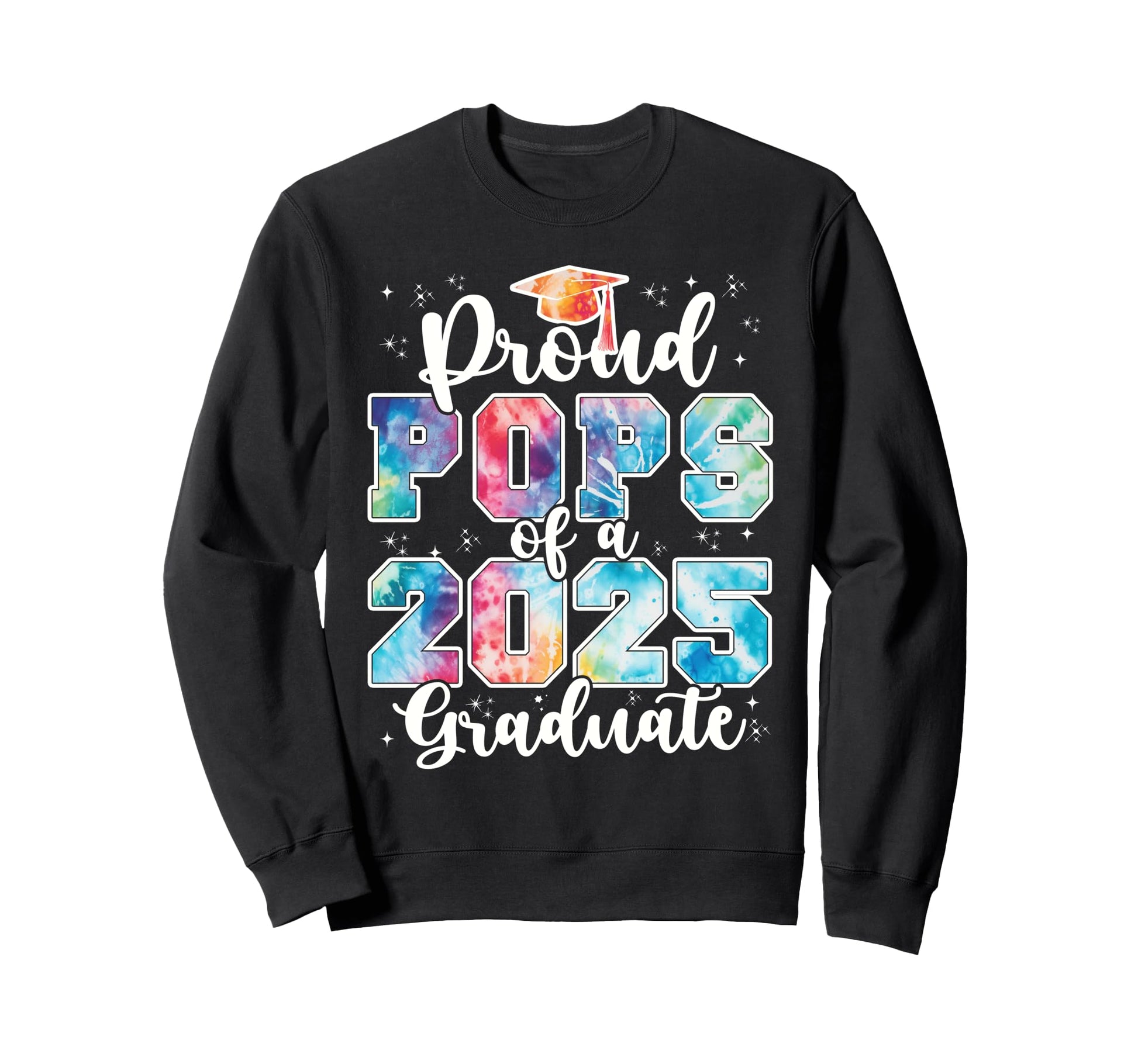 Proud Pops 2025 Graduate Grad Prom Sweatshirt - Custom Art Print Unisex - T-Shirt, Sweatshirt, Hoodie