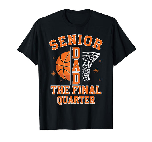 Basketball Senior Dad Class 2027 T-Shirt - Minimalist Print Unisex - T-Shirt, Sweatshirt, Hoodie